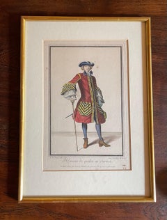 Copper Engraving Depicting the High Quality of the Fashion Under Louis XIV, 1684