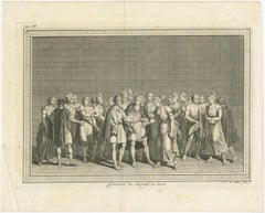 Copper Engraving of an Inca Marriage Ceremony, 1773