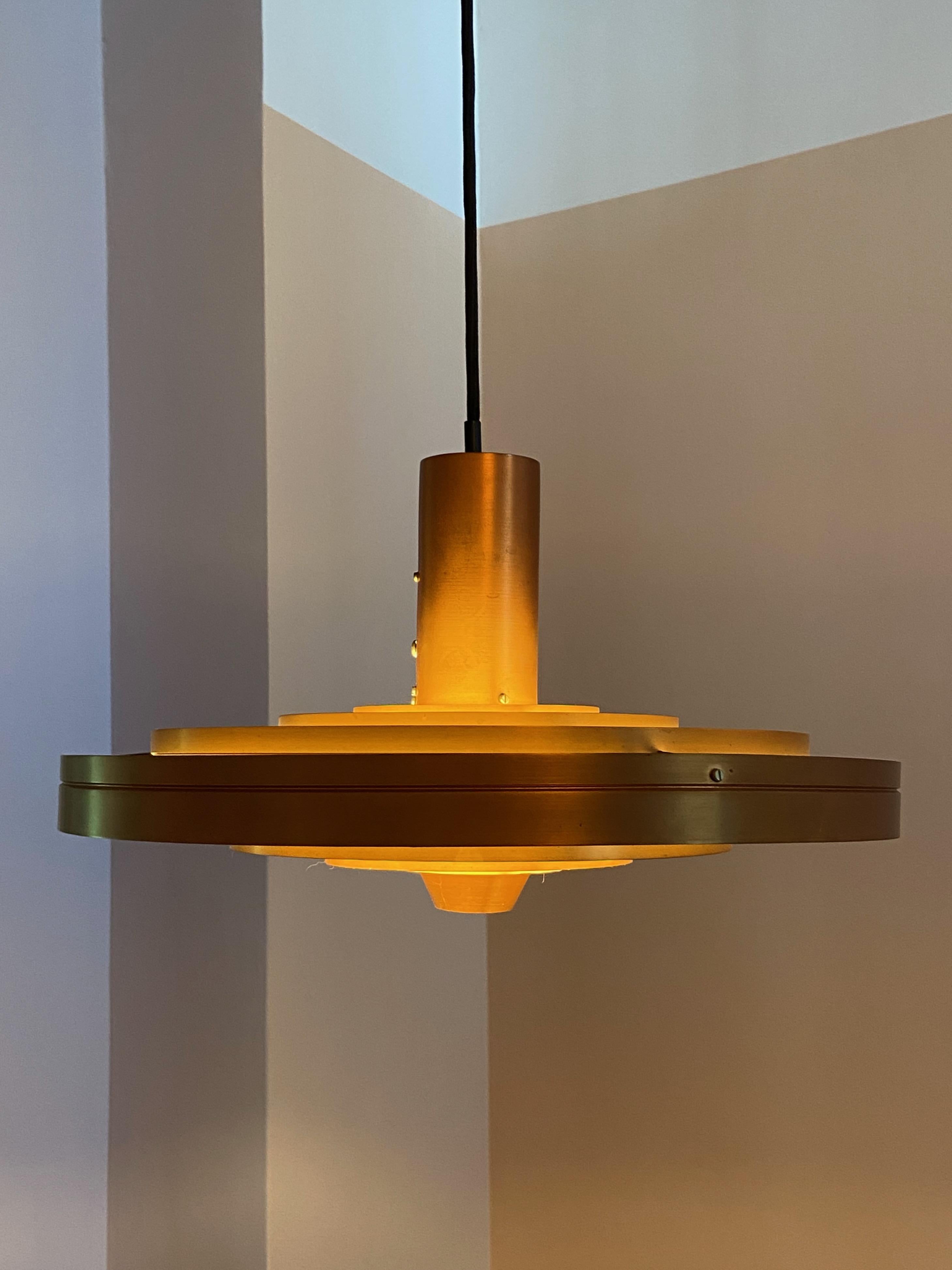 Scandinavian Modern Copper Fibonacci Ceiling Lamp by Sophus Frandsen for Fog & Mørup, Denmark