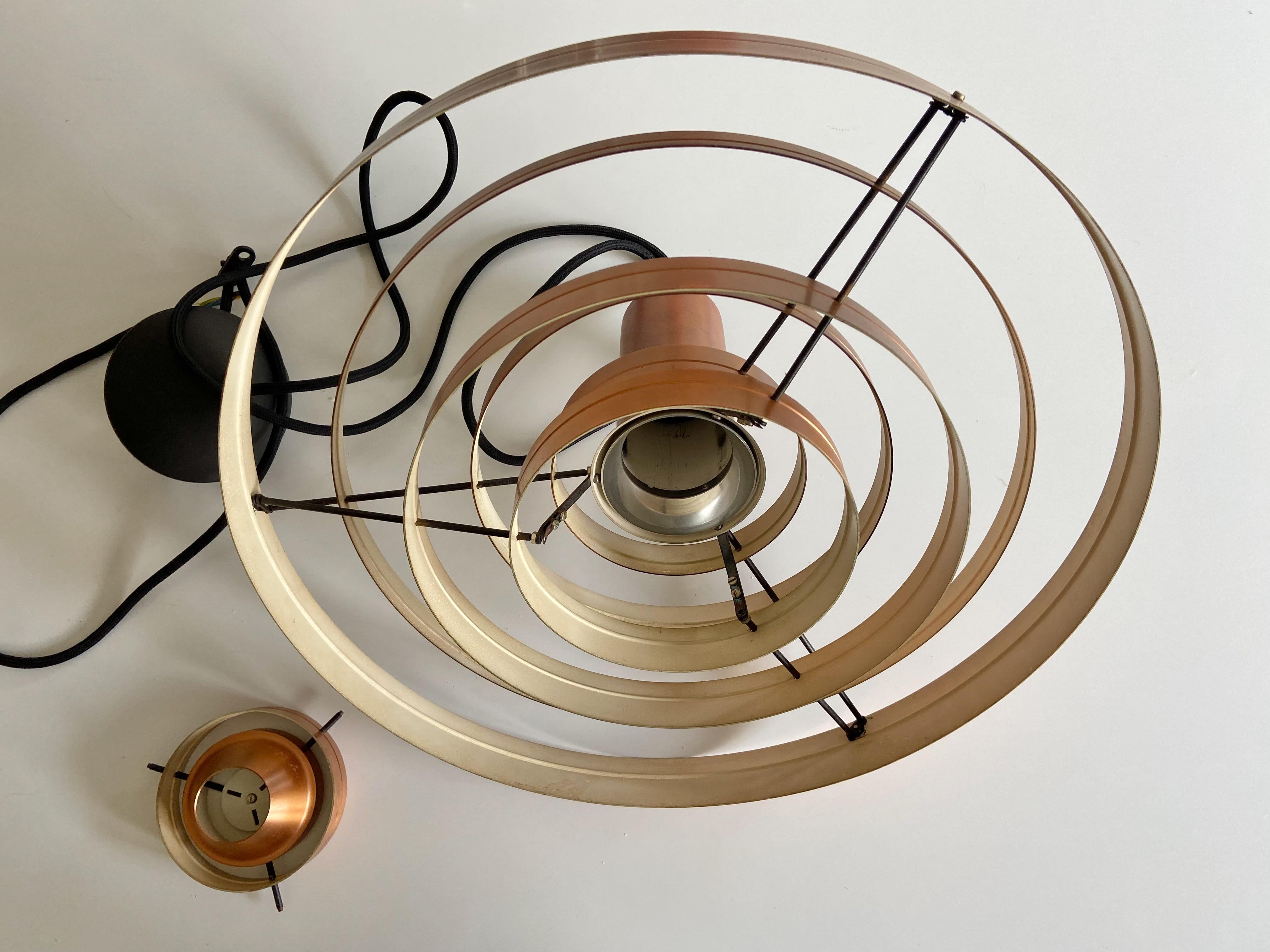 Copper Fibonacci Ceiling Lamp by Sophus Frandsen for Fog & Mørup, Denmark In Good Condition In Krefeld, DE