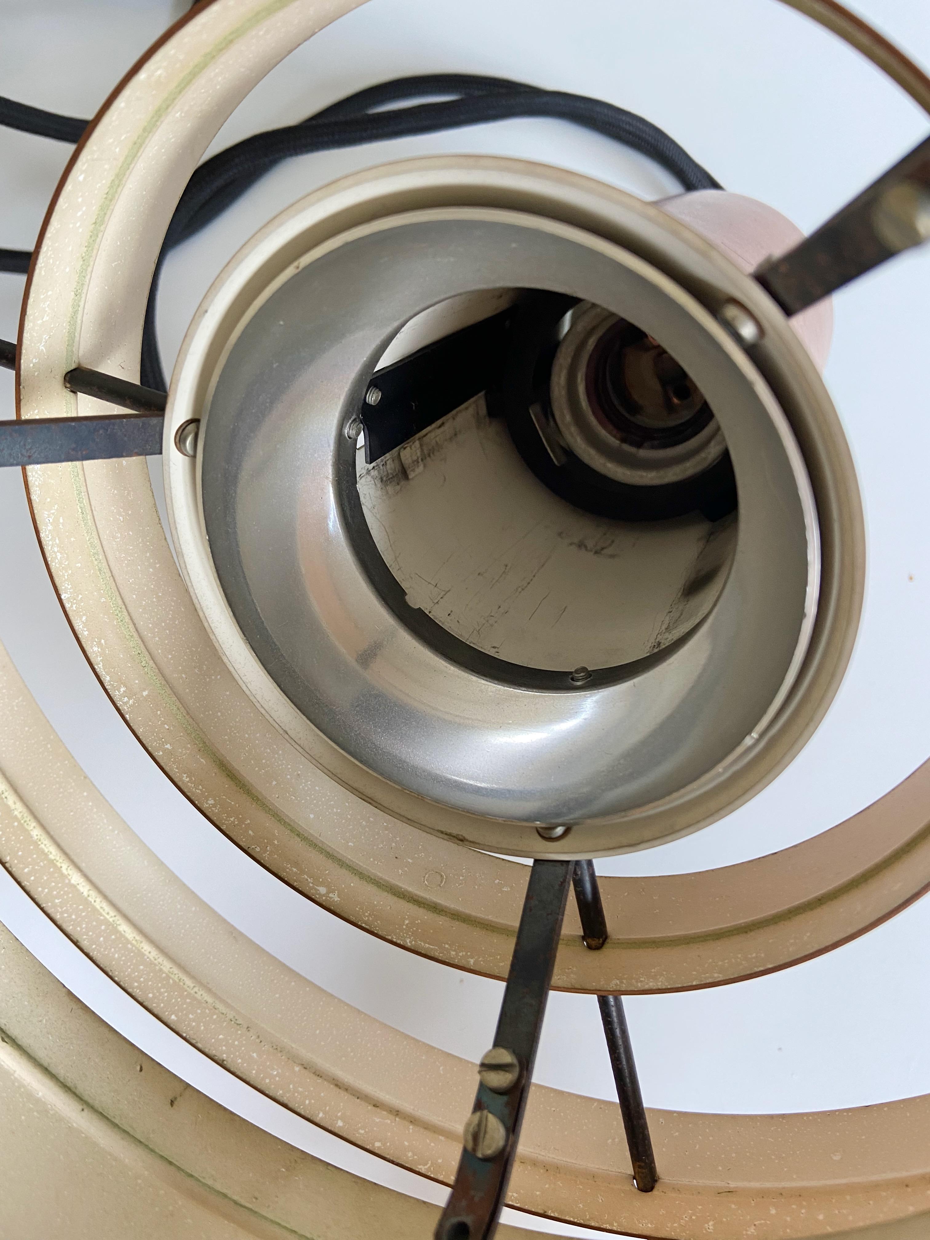 Mid-20th Century Copper Fibonacci Ceiling Lamp by Sophus Frandsen for Fog & Mørup, Denmark