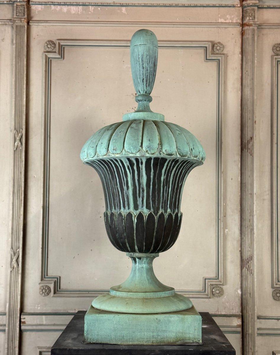 Terminale in rame, Urna decorativa, 1880 circa in vendita 6