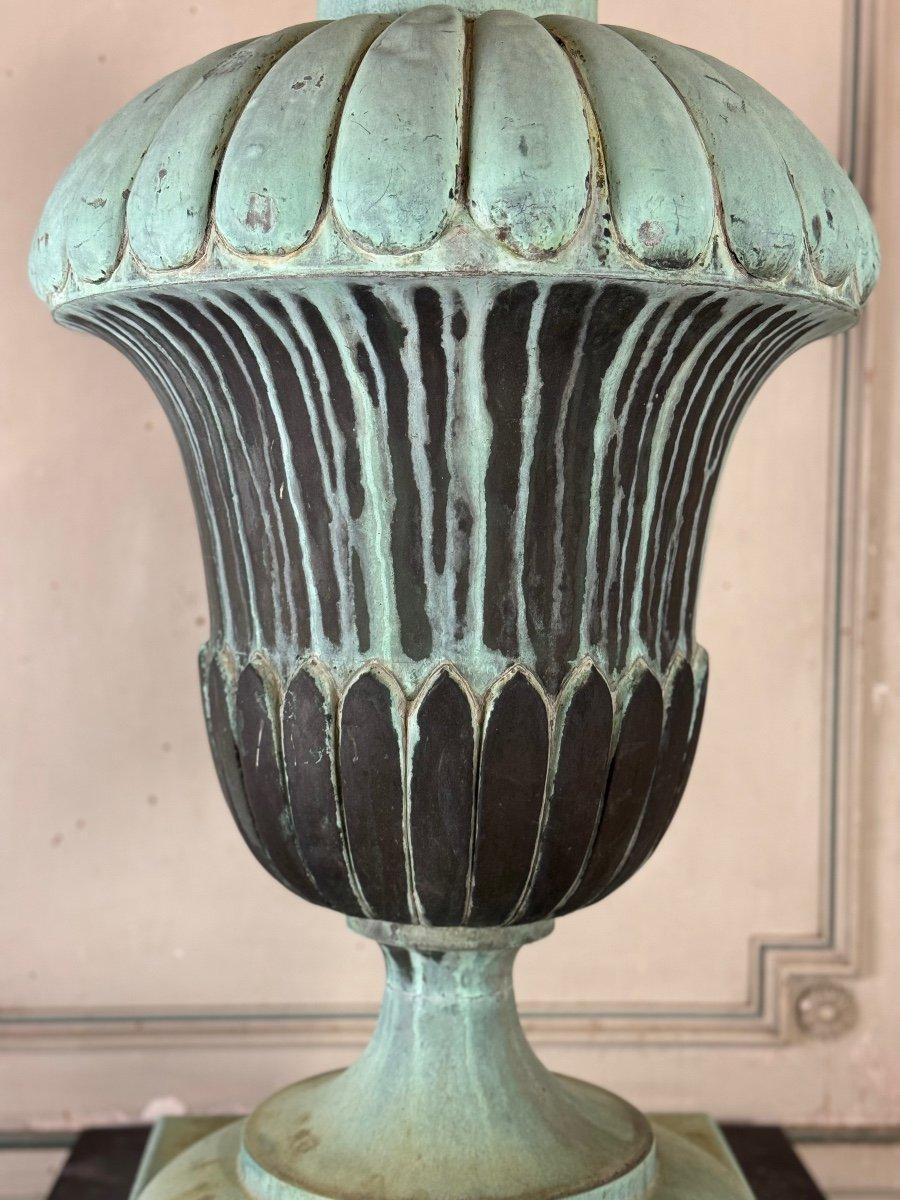 Italiano Terminale in rame, Urna decorativa, 1880 circa in vendita