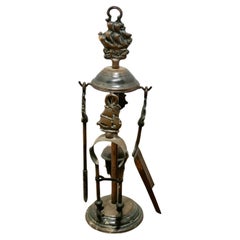 Used Copper Fireside Companion Set, Cutty Sark   