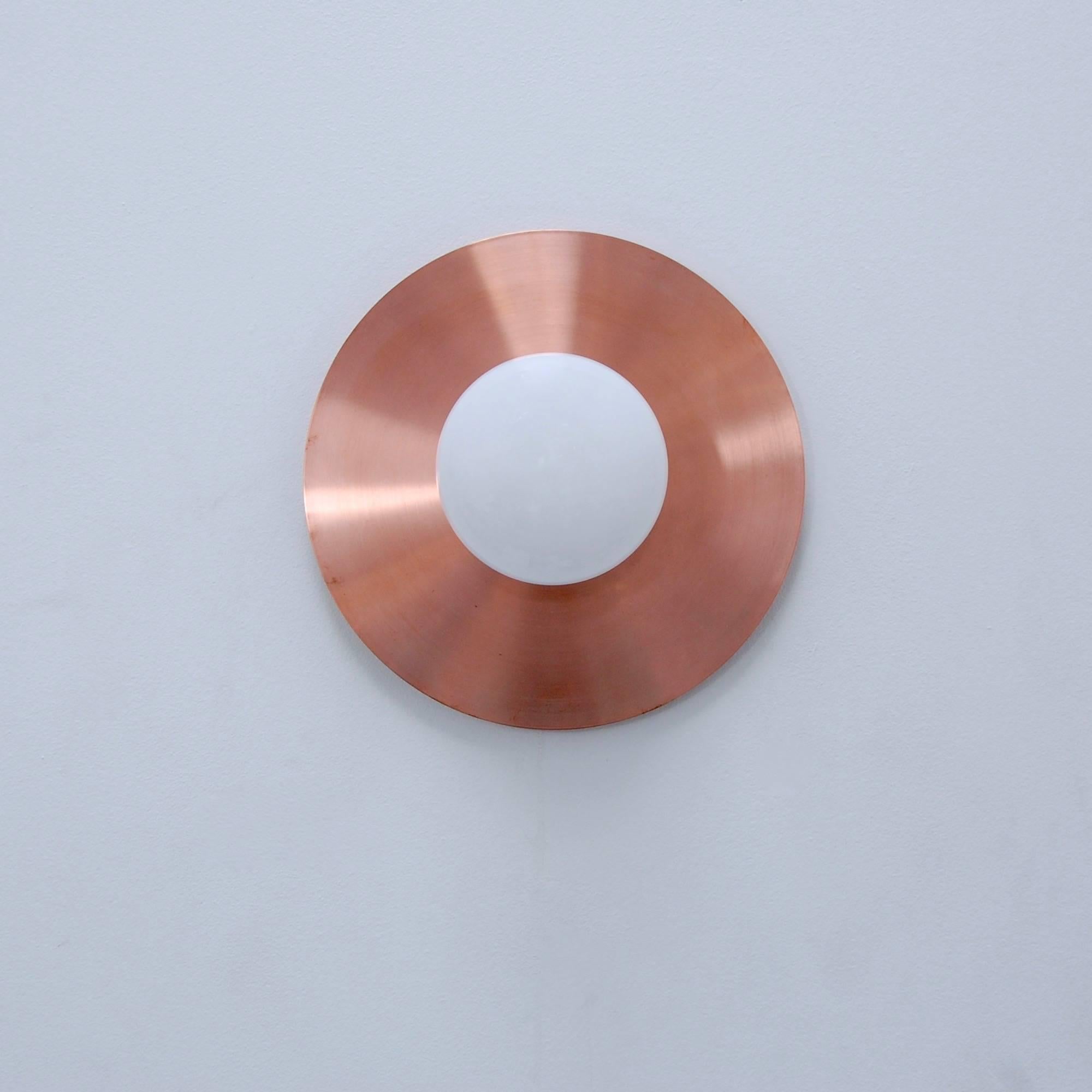 Mid-Century Modern Copper Flush Mounts or Sconces For Sale