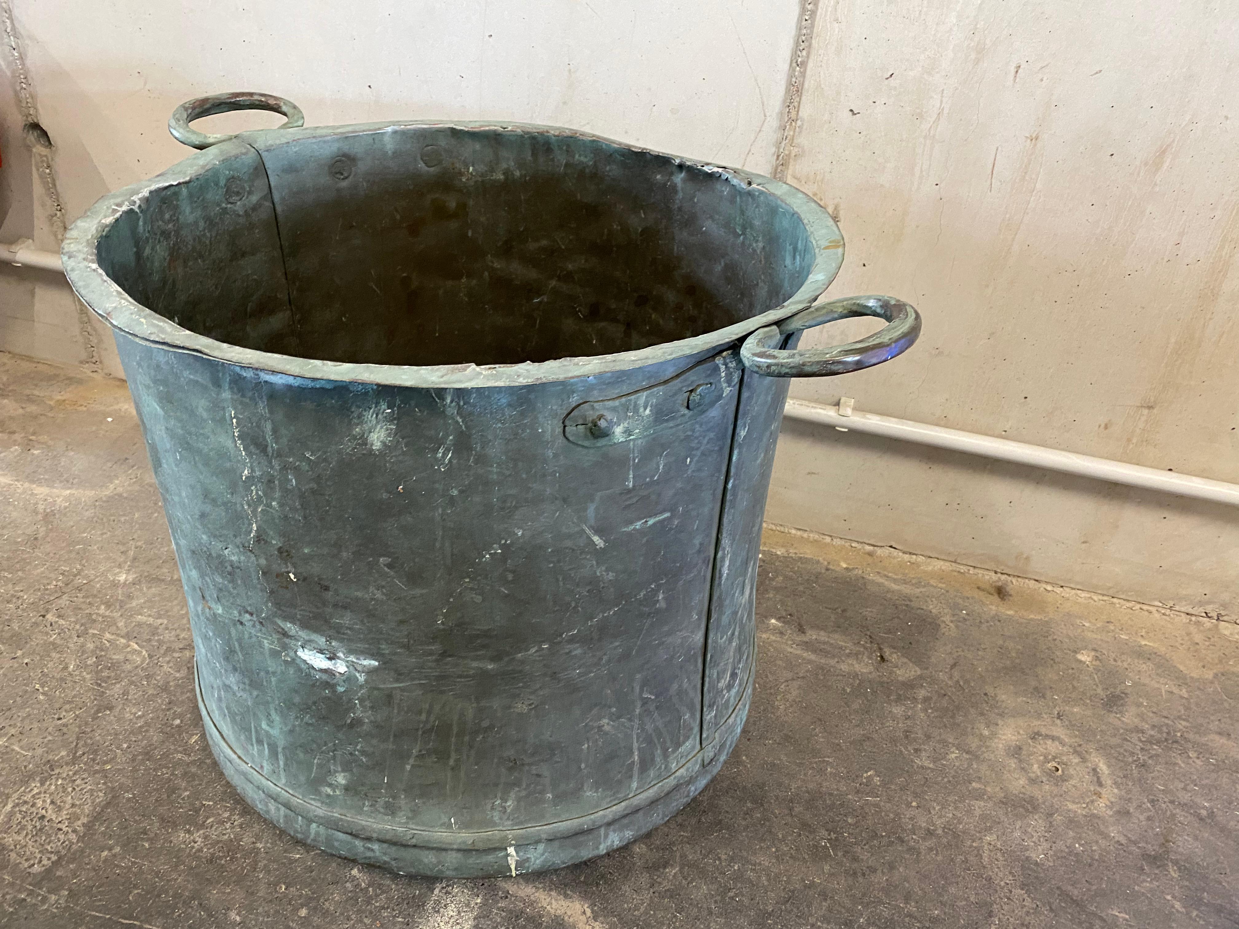 Copper Garden Bucket from the 1800's 5