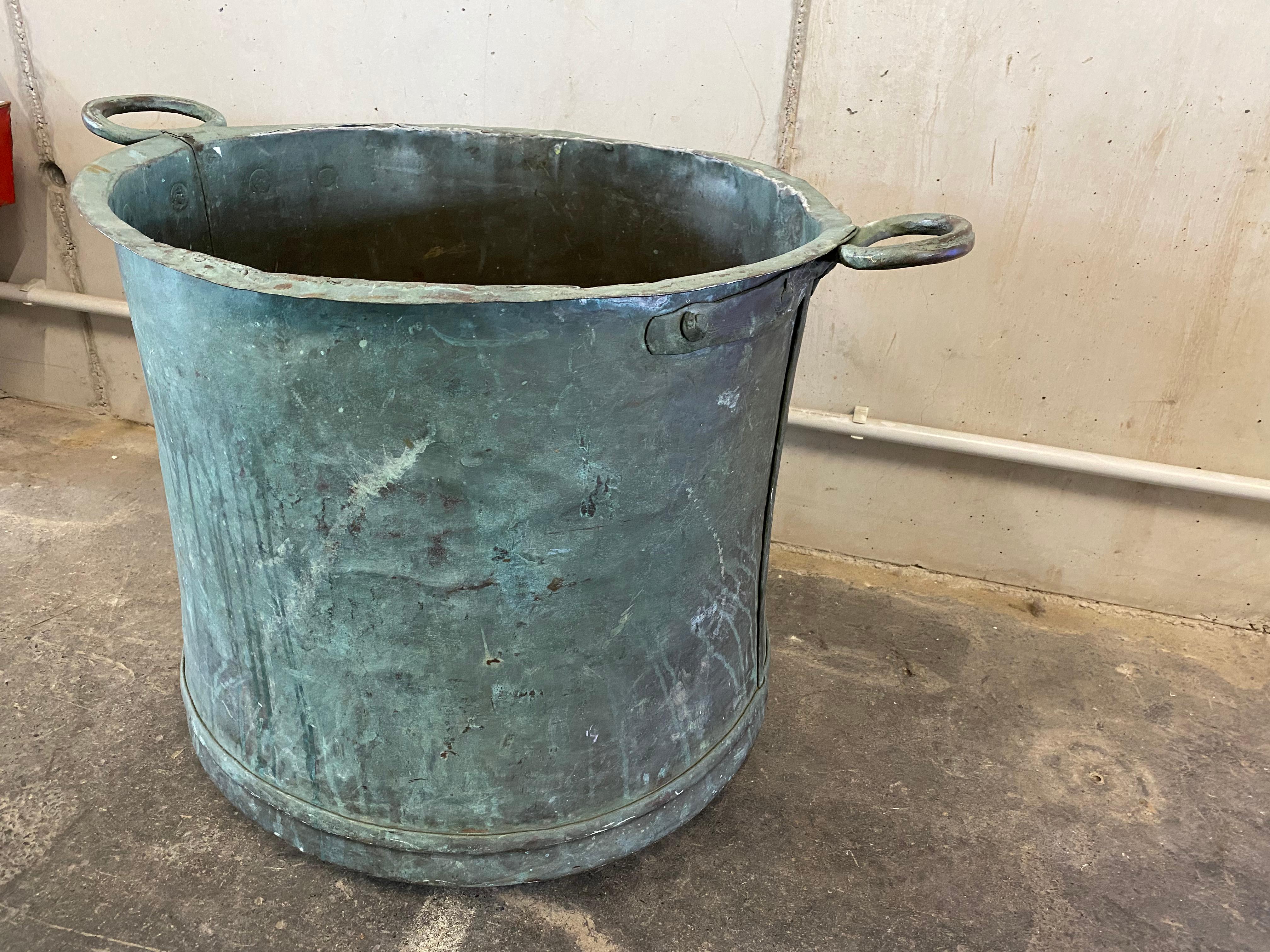 Copper Garden Bucket from the 1800's 7