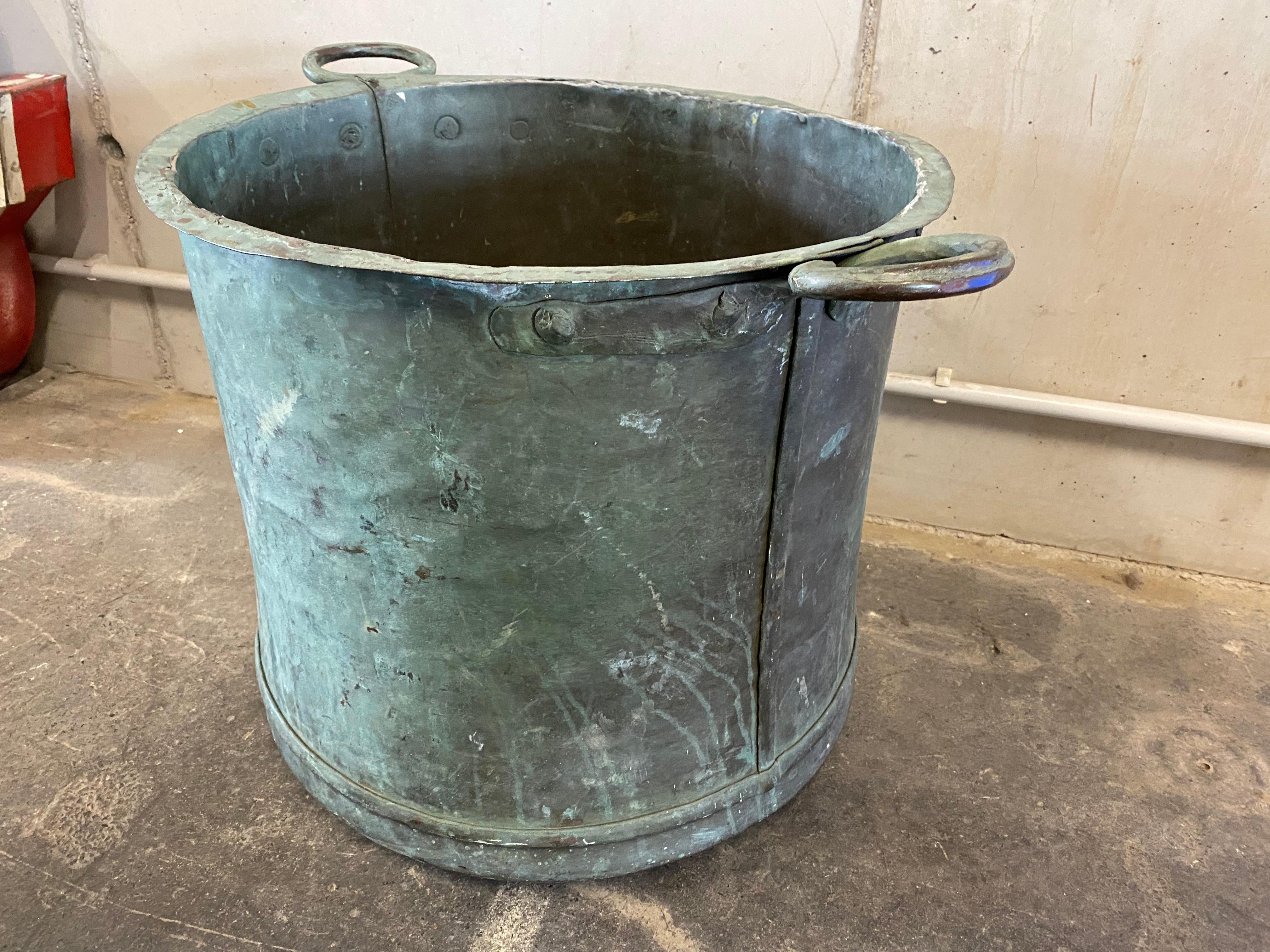Copper Garden Bucket from the 1800's 10