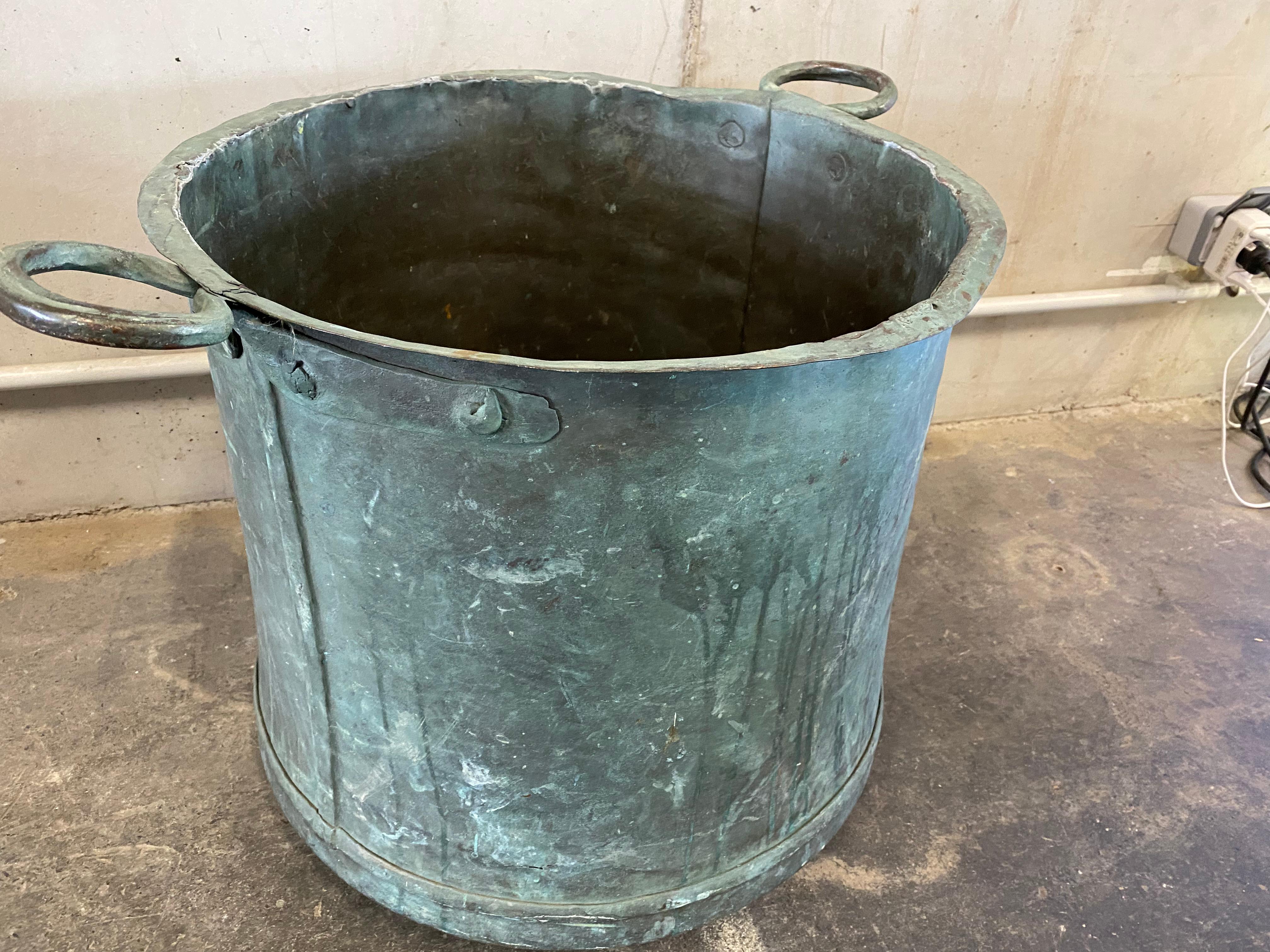 Early 19th Century Copper Garden Bucket from the 1800's