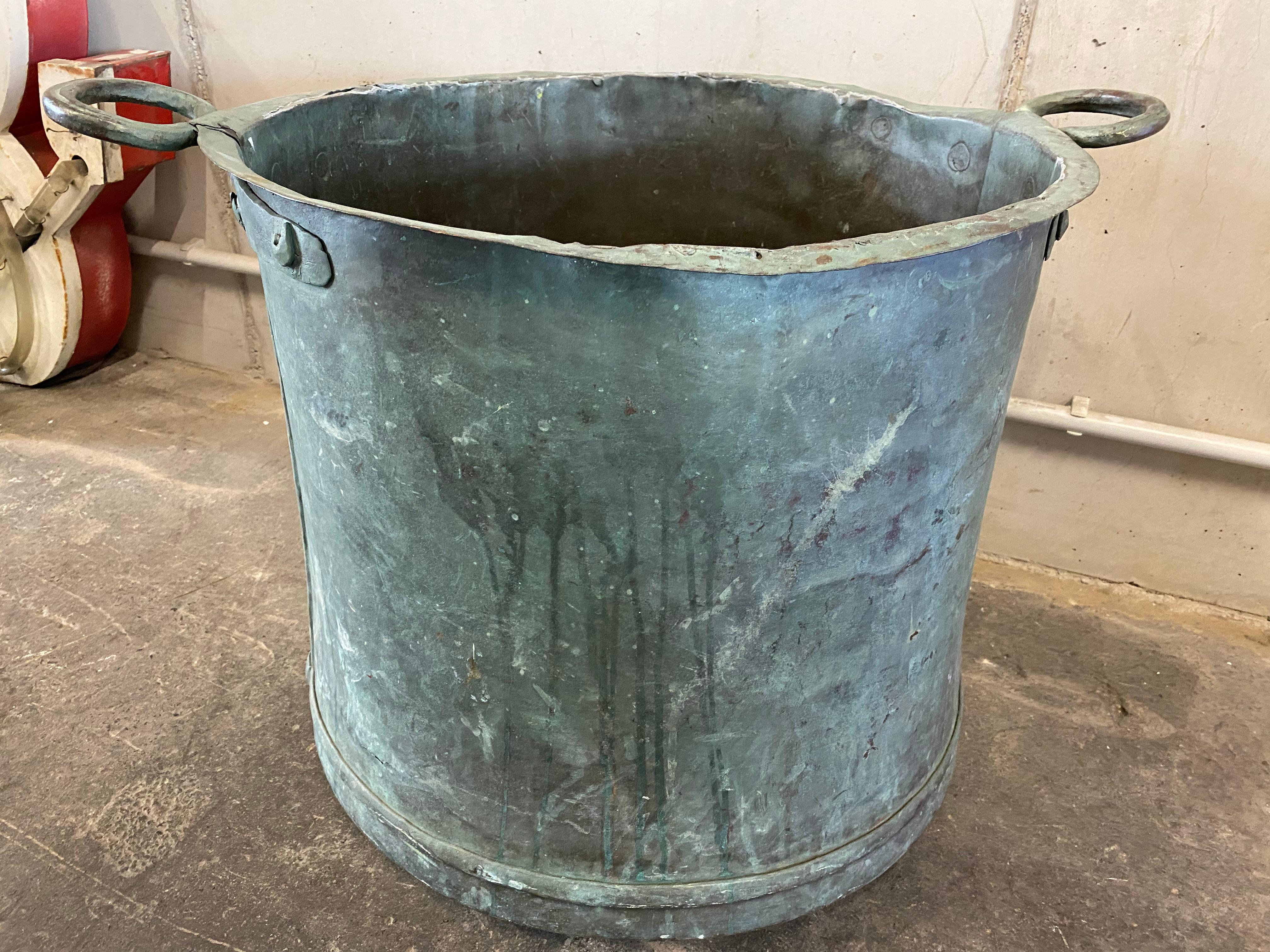Copper Garden Bucket from the 1800's 1