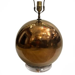 Copper Glazed Porcelain Table Lamp