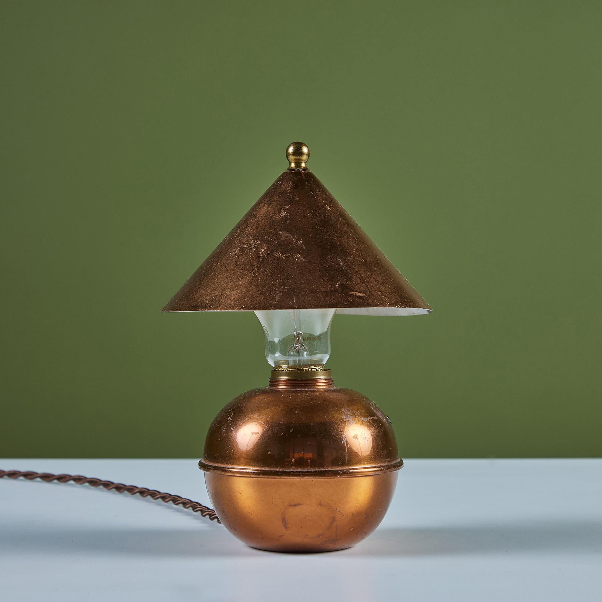 American Copper Glow Lamp by Ruth Gerth for Chase