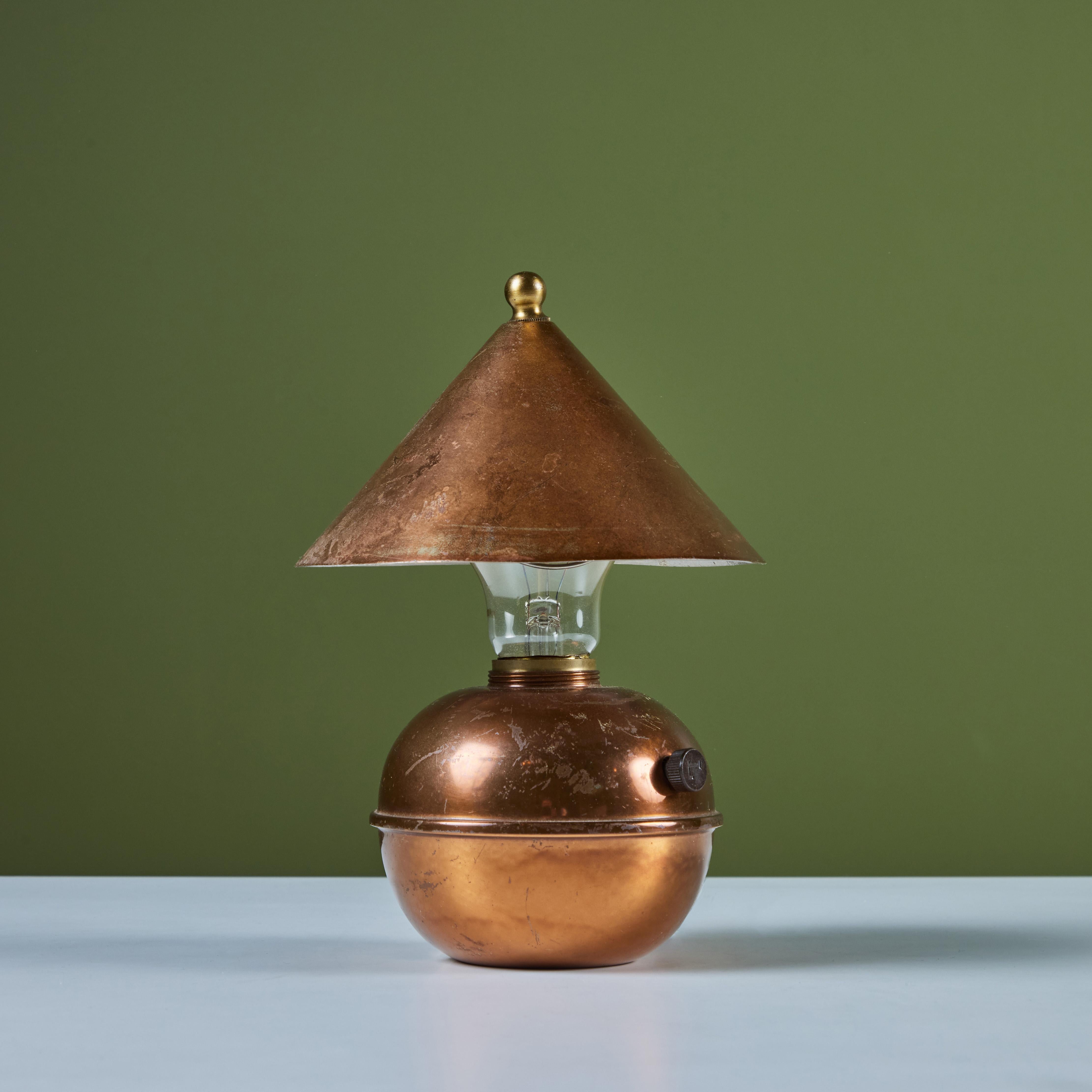 American Copper Glow Lamp by Ruth Gerth for Chase