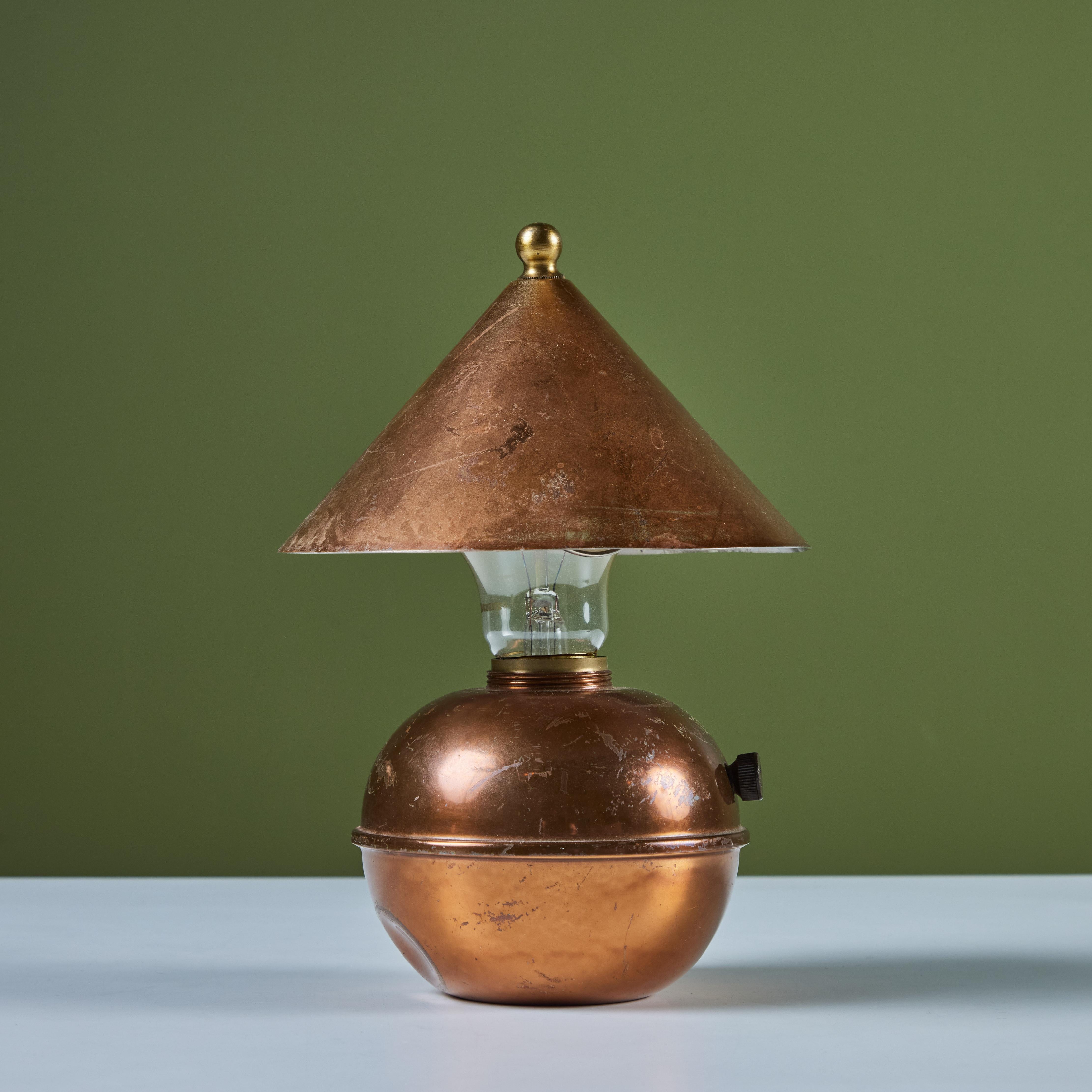 Copper Glow Lamp by Ruth Gerth for Chase In Good Condition In Los Angeles, CA