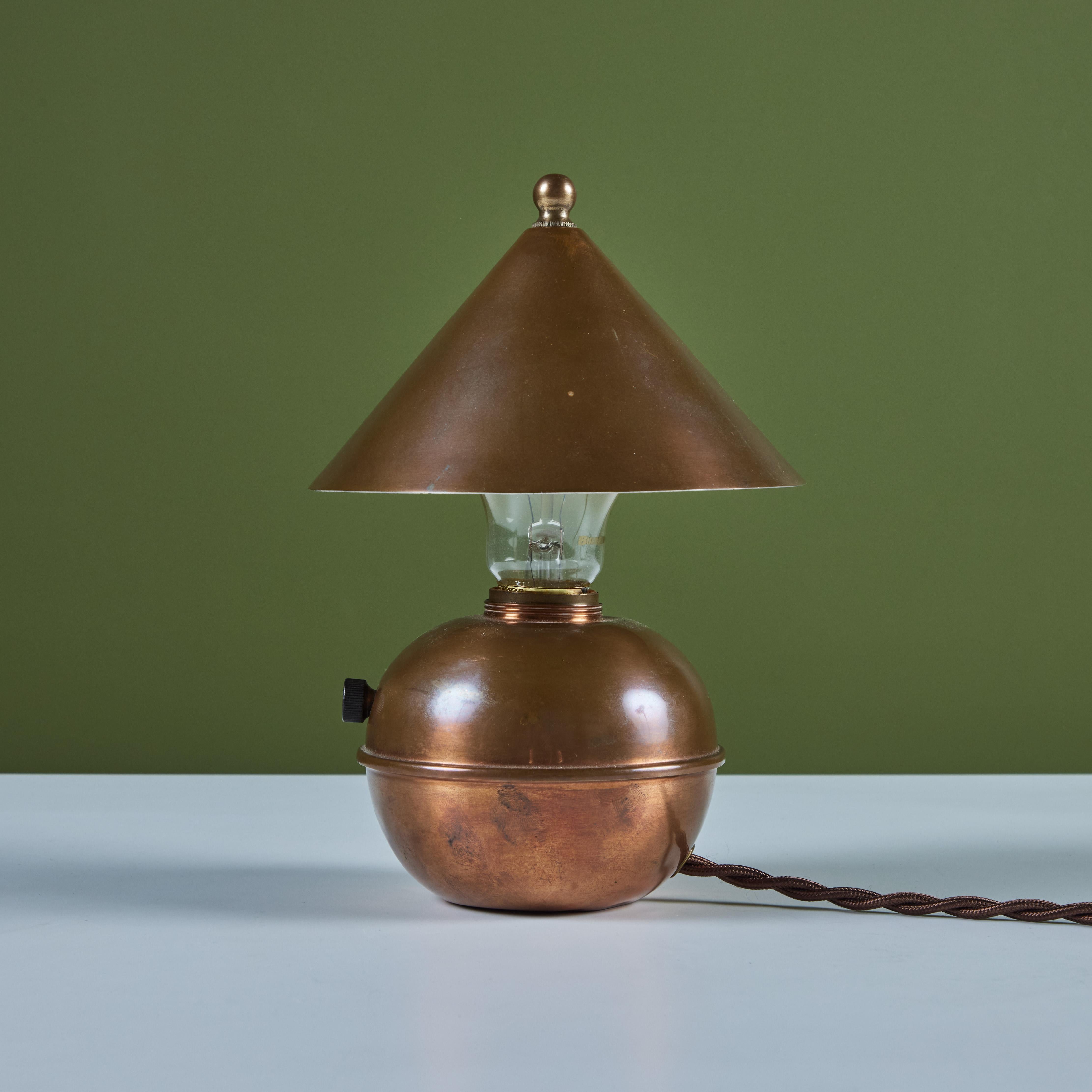 20th Century Copper Glow Lamp by Ruth Gerth for Chase