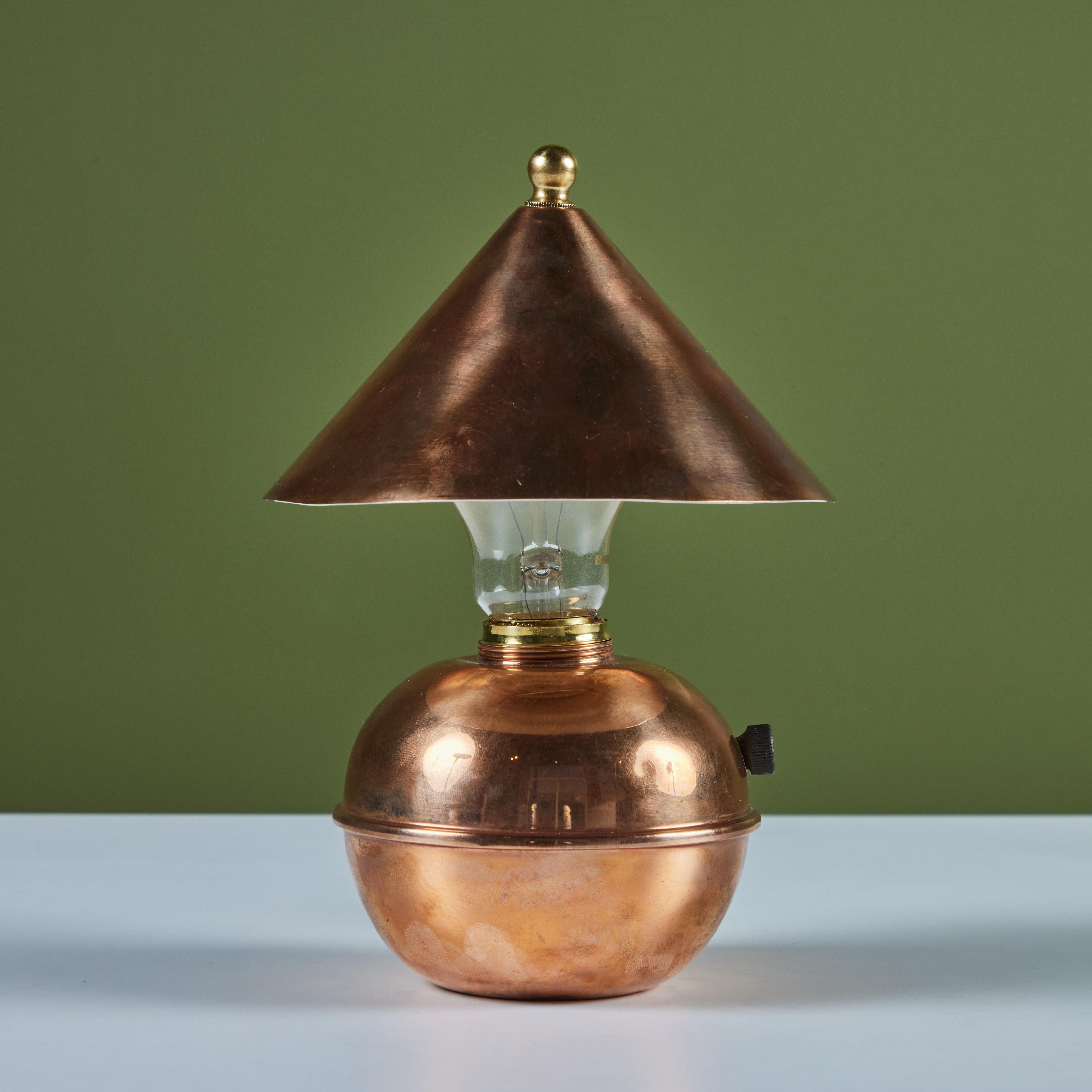 American Copper Glow Lamp by Ruth Gerth for Chase