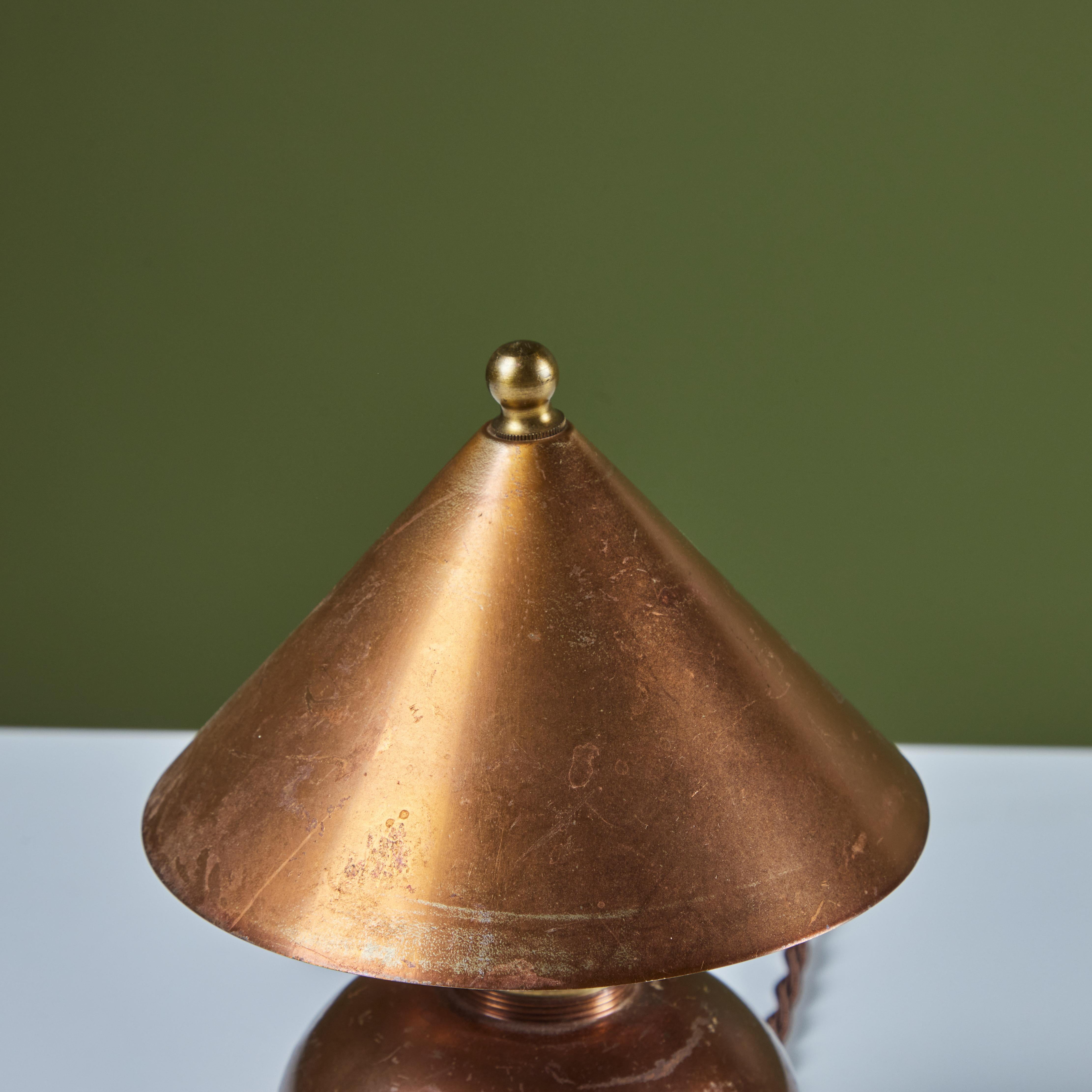 Copper Glow Lamp by Ruth Gerth for Chase 1
