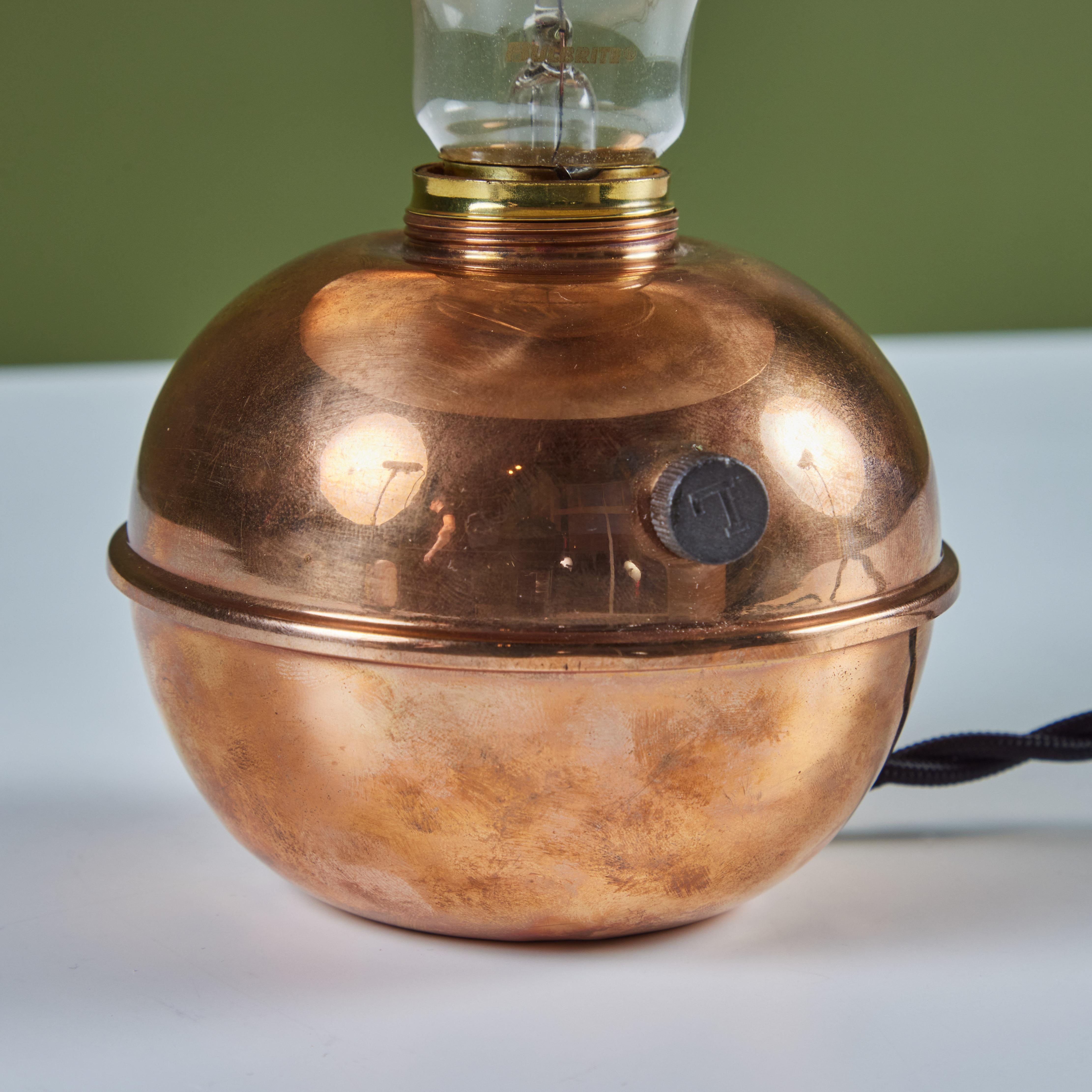 20th Century Copper Glow Lamp by Ruth Gerth for Chase