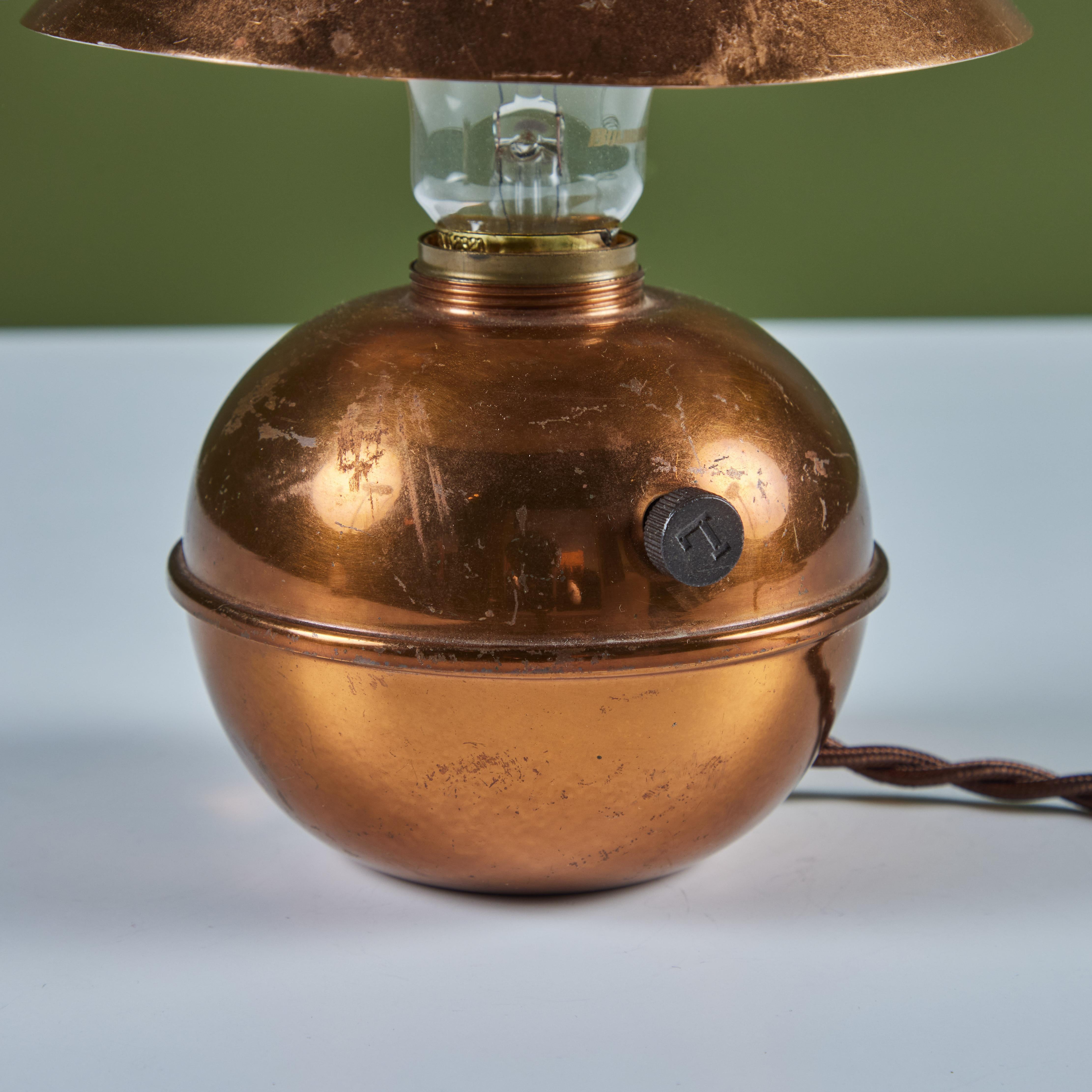 Copper Glow Lamp by Ruth Gerth for Chase 3