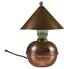 Retro Copper Glow Lamp by Ruth Gerth for Chase