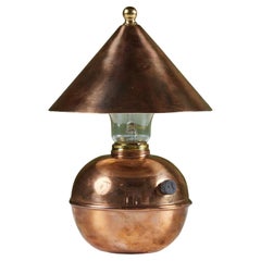 Retro Copper Glow Lamp by Ruth Gerth for Chase