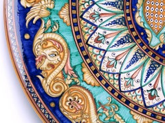 Copper Green Dragons Plate by deBlona