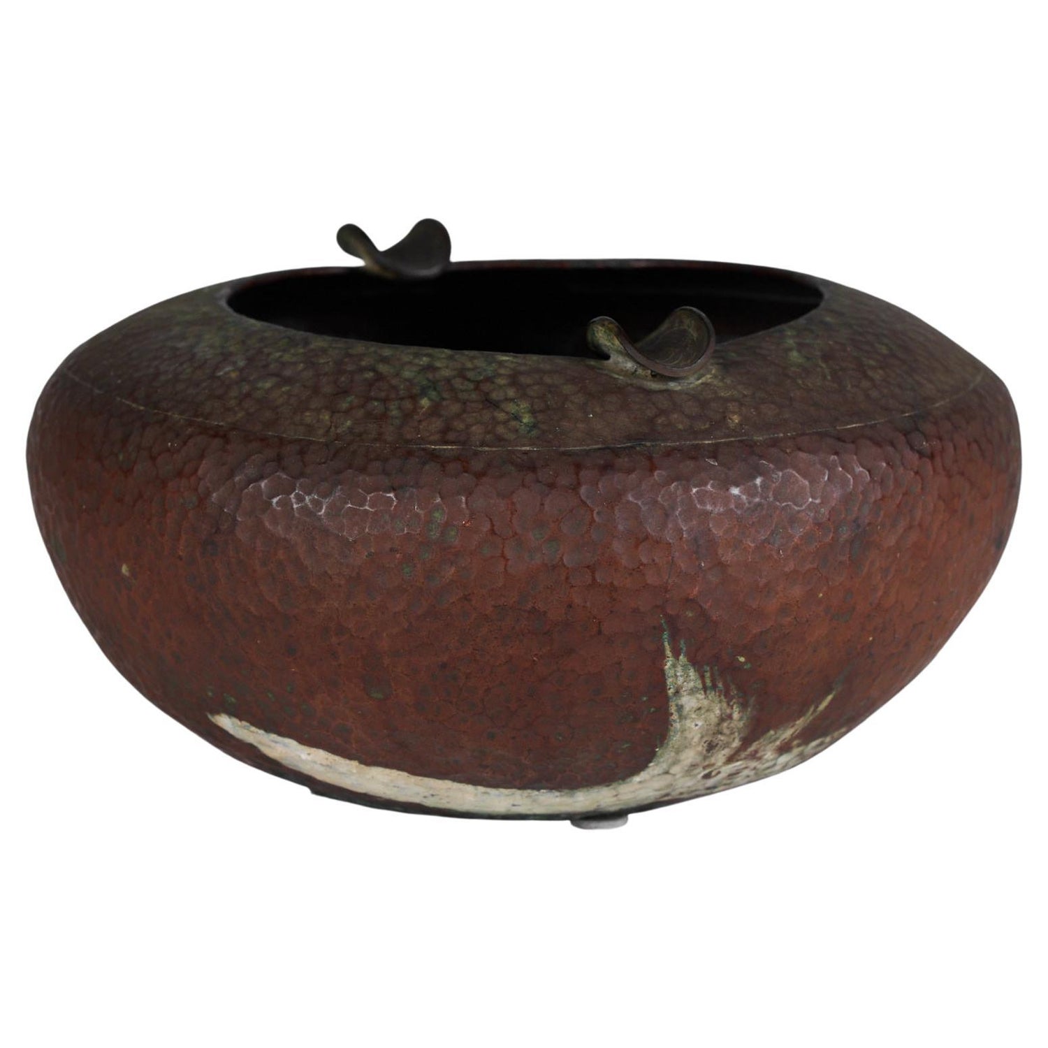 Fratelli Mannelli Travertine Ashtray with Metal Dish For Sale at 1stDibs