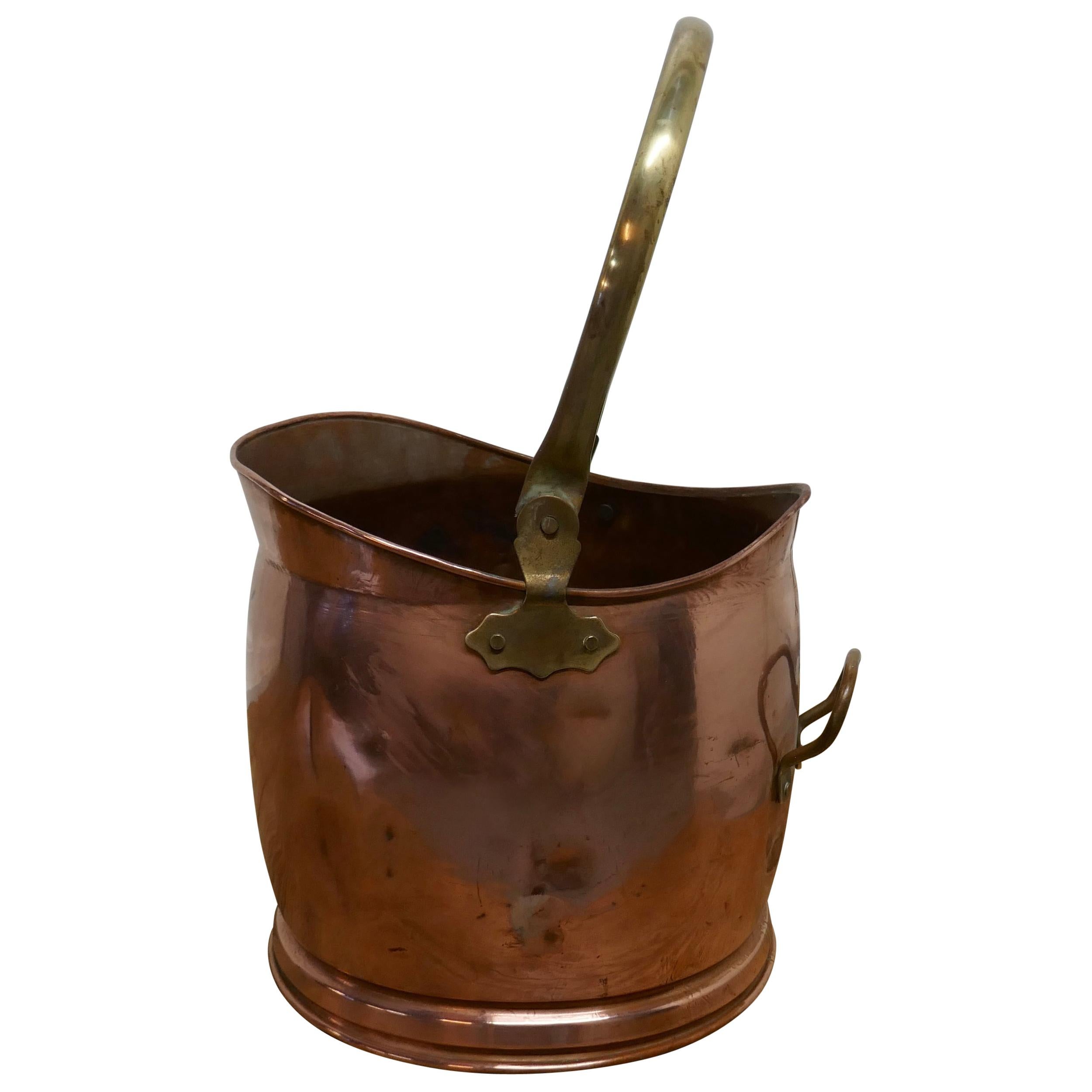 Copper Helmet Coal Scuttle