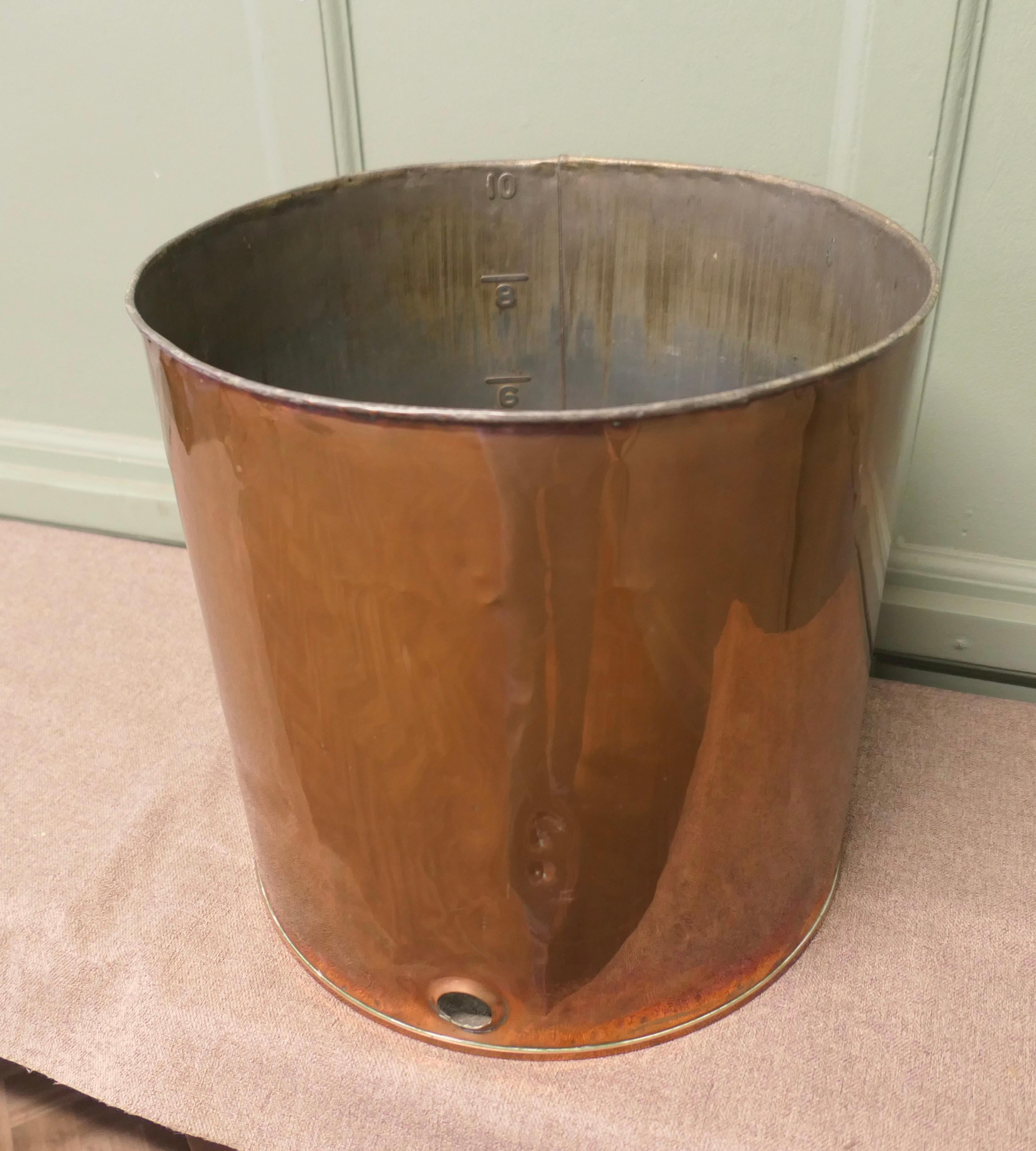 19th Century Copper Hot Water Filter, Log Bin  This very practical piece For Sale
