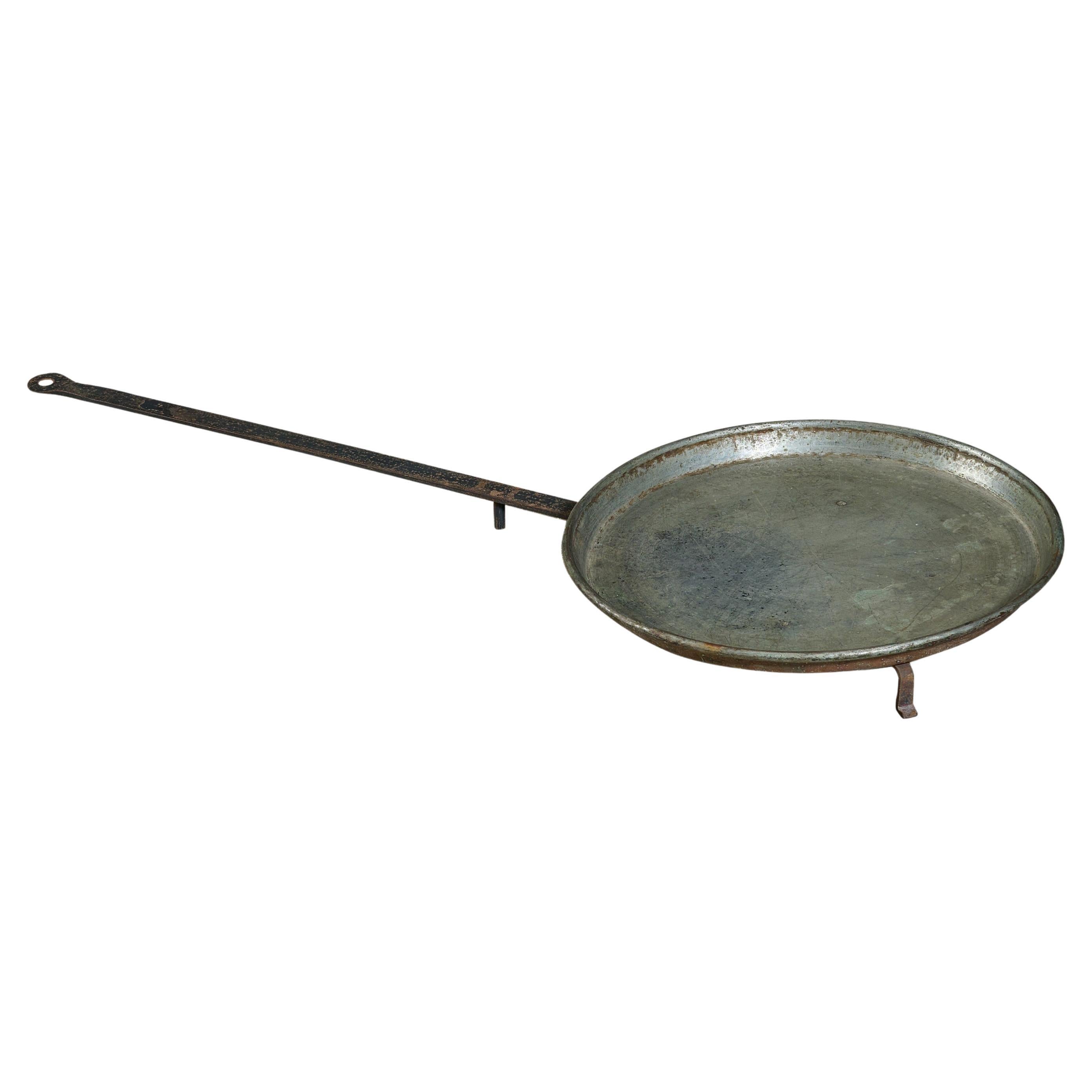 Copper & Iron Paella Pan For Sale