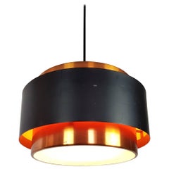 Copper Jo Hammerborg Classic Saturn Pendant for Fog & Mørup Denmark, 1960s