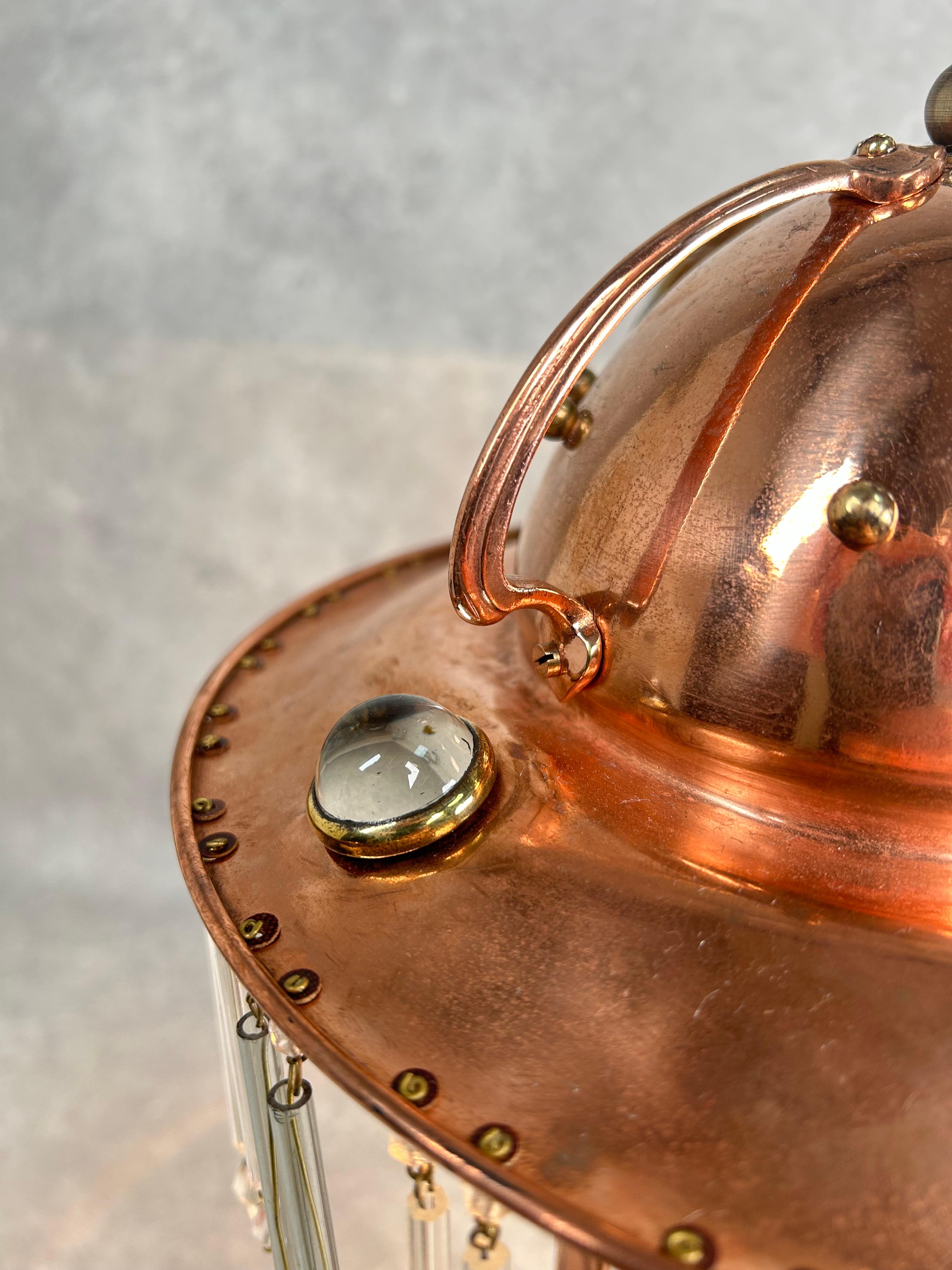 Copper jugendstil table lamp For Sale 1