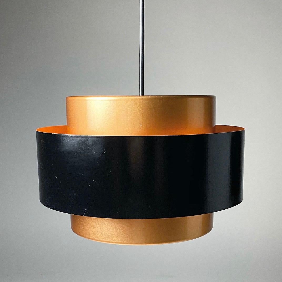 Copper Juno Ceiling Light by Jo Hammerborg for Fog Morup, Denmark, 1960s 1