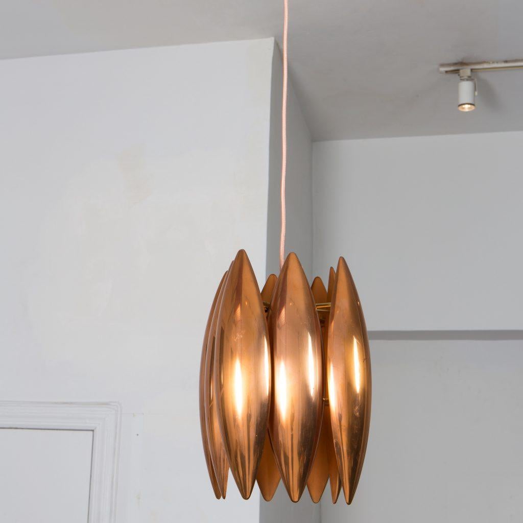 Copper Kastor Pendant by Jo Hammerborg for Fog & Mørup 3
