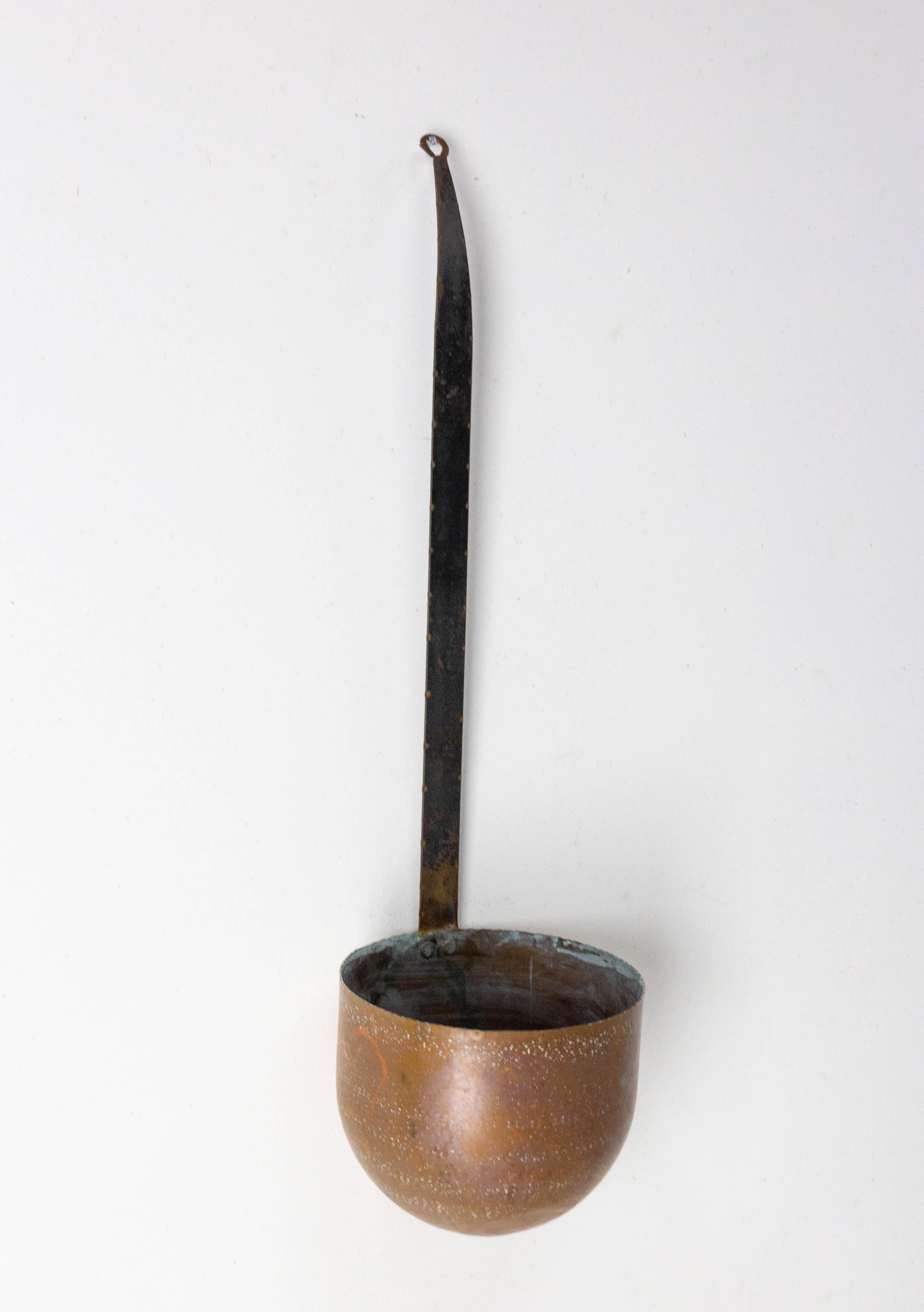 French Provincial Copper Ladle, France, Late 19th Century For Sale