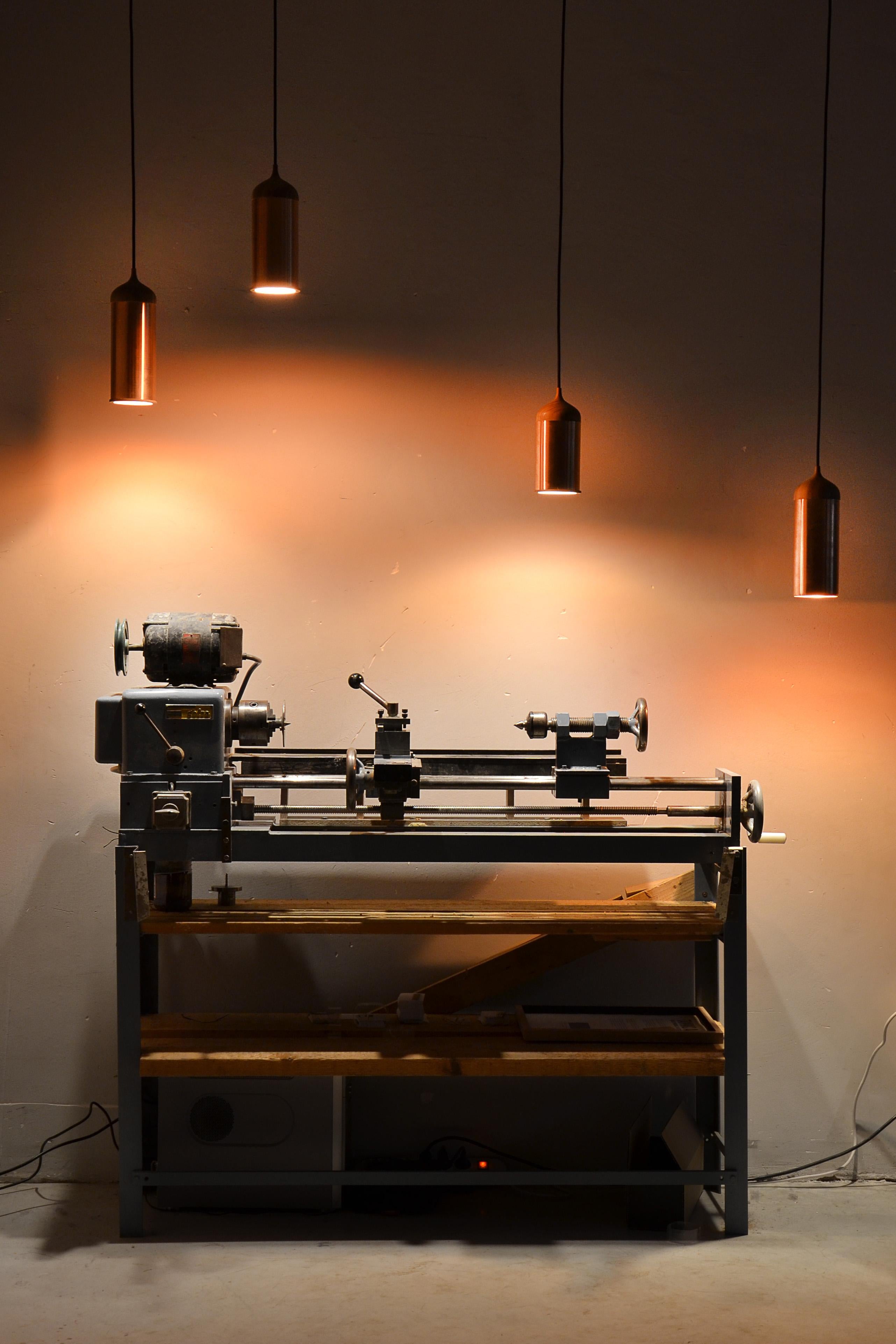 Modern Copper Lamp No.1 - Dutch Design pendant lamp For Sale