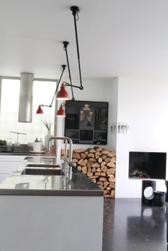 Kupferlampe Gras N° 302 Deckenleuchte von Bernard-Albin Gras