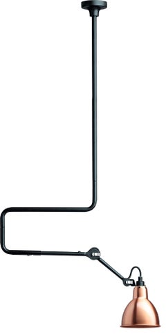 Kupferlampe Gras N° 312 Deckenleuchte von Bernard-Albin Gras