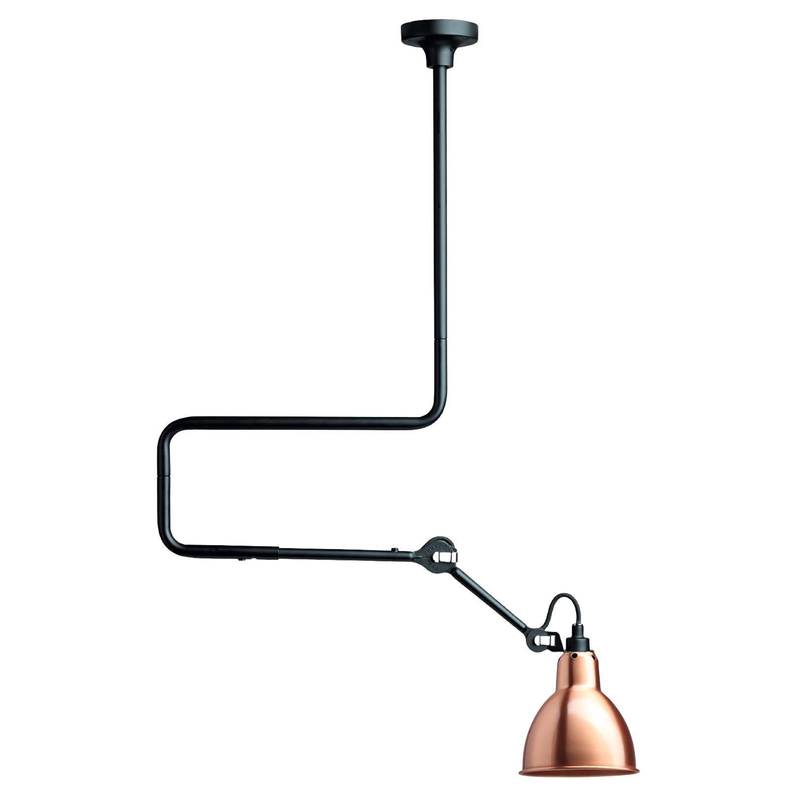 Copper Lampe Gras N° 312 Ceiling Lamp by Bernard-Albin Gras For Sale