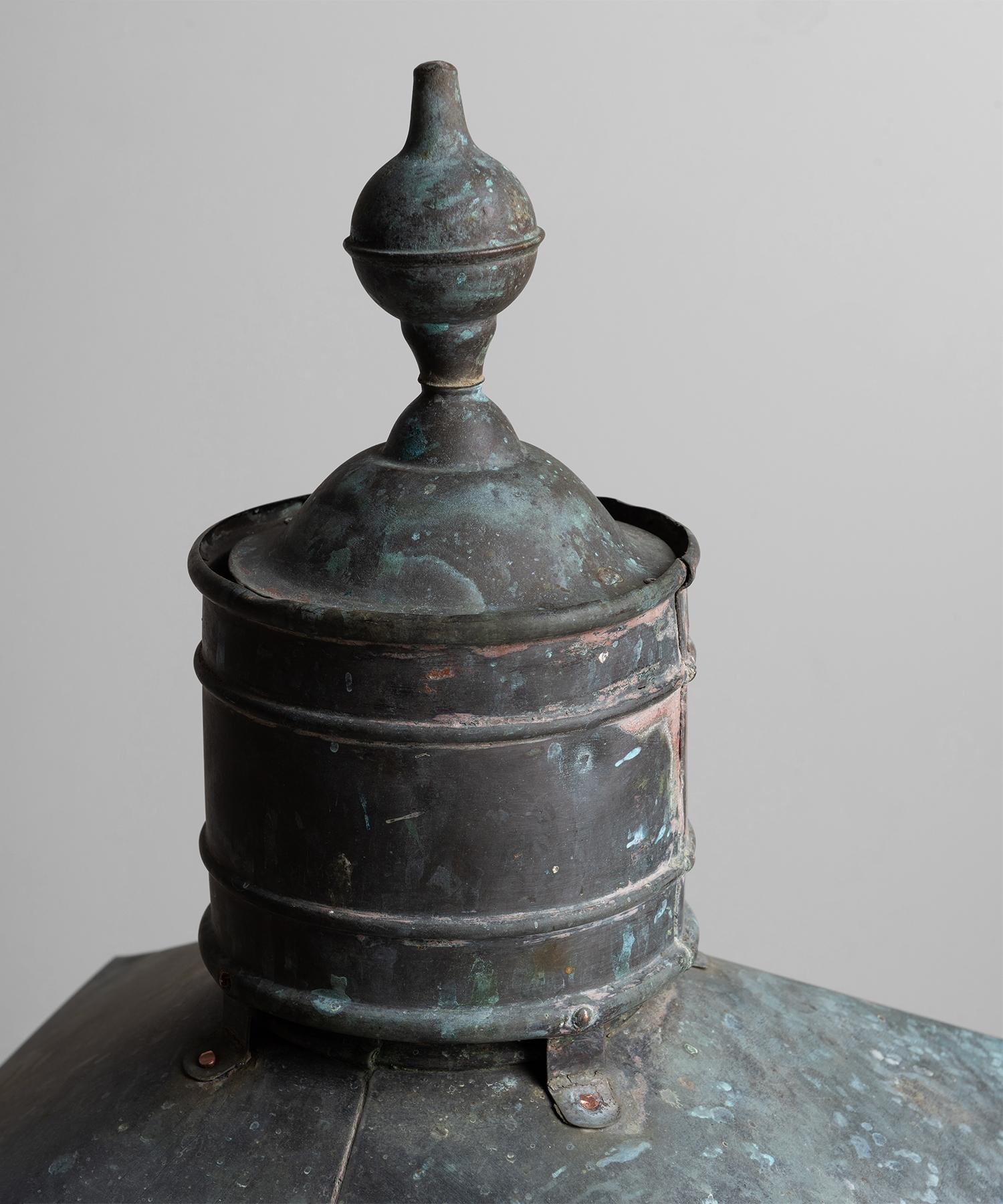 English Copper Lantern