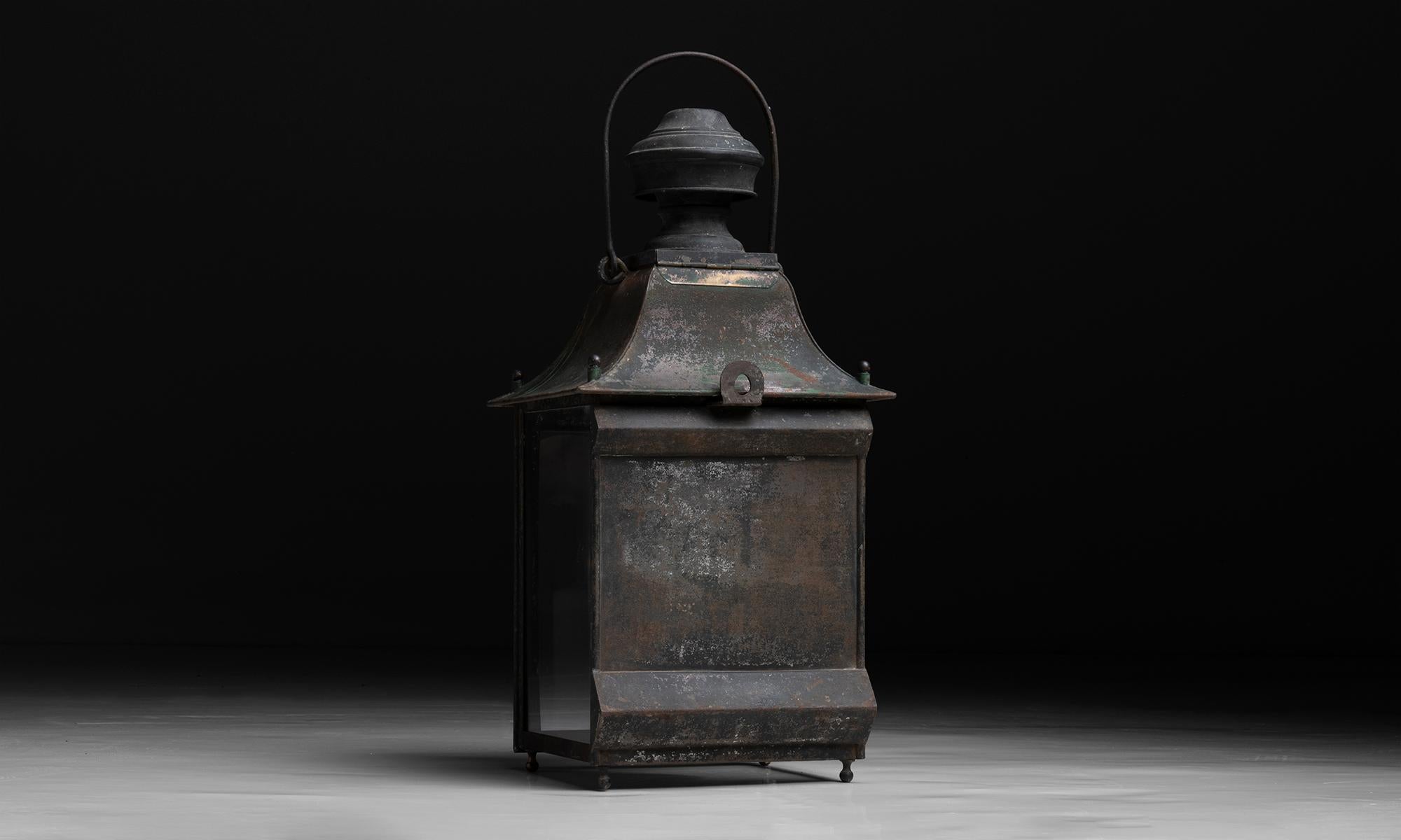 Copper Lantern, Italy circa 1880 In Good Condition In Culver City, CA