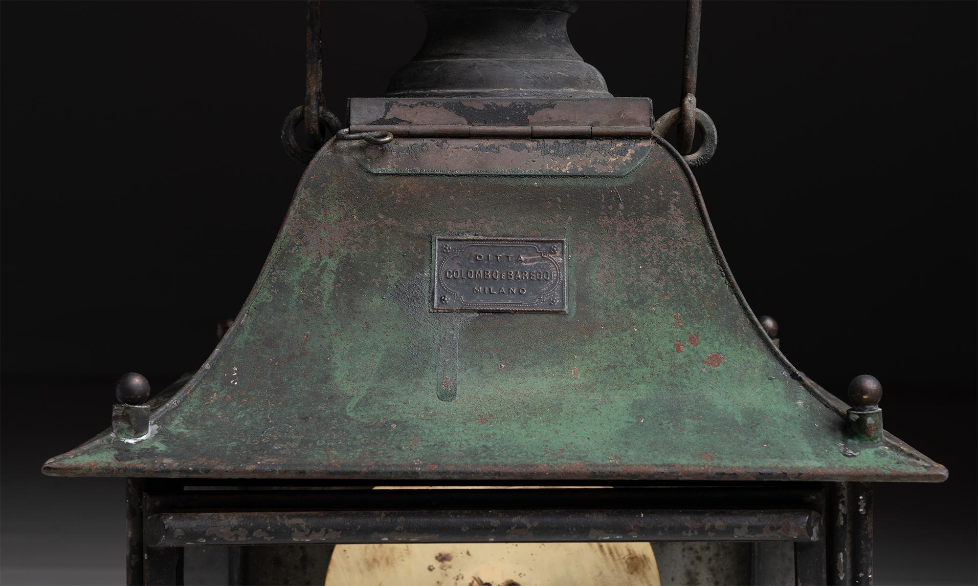 19th Century Copper Lantern, Italy circa 1880