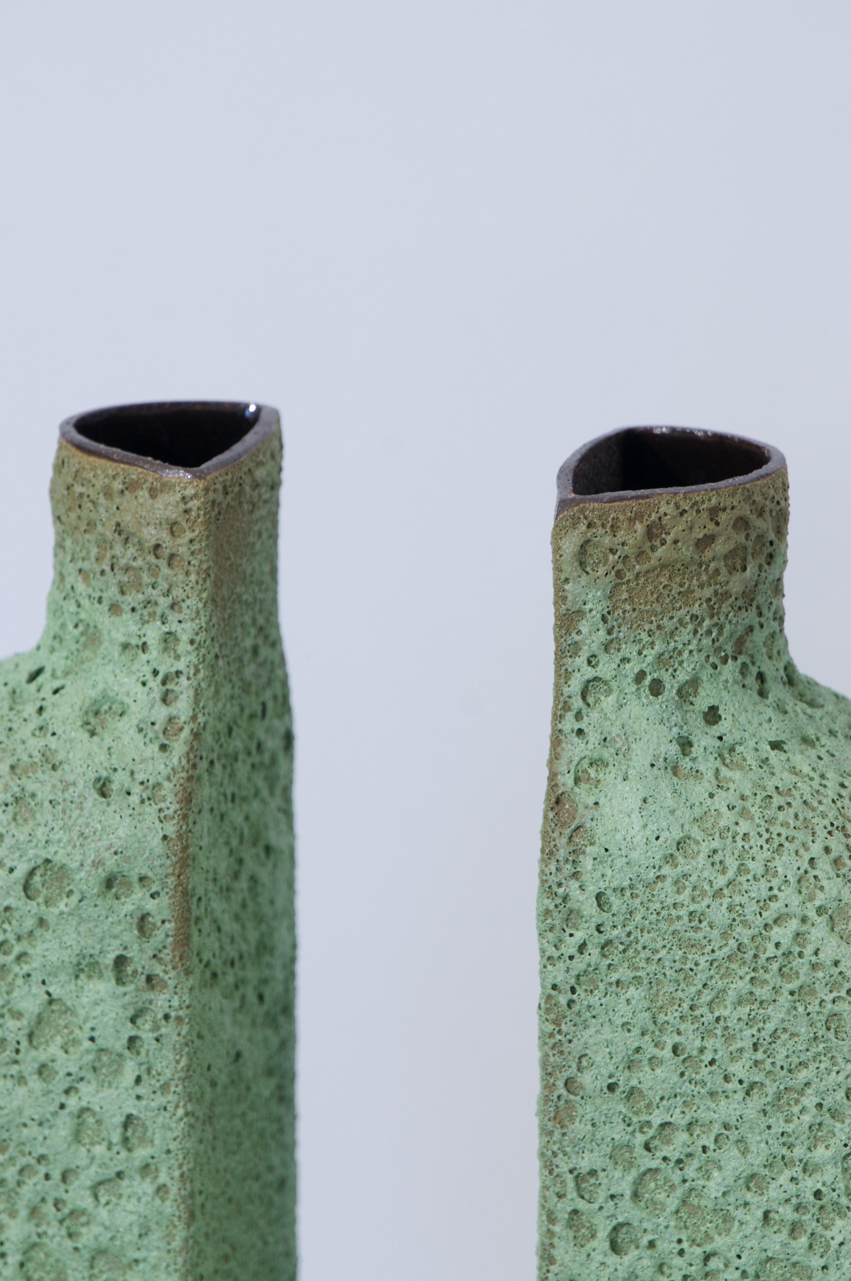 Kupferne Lava-Vase von Jérémy Bellina (Postmoderne) im Angebot
