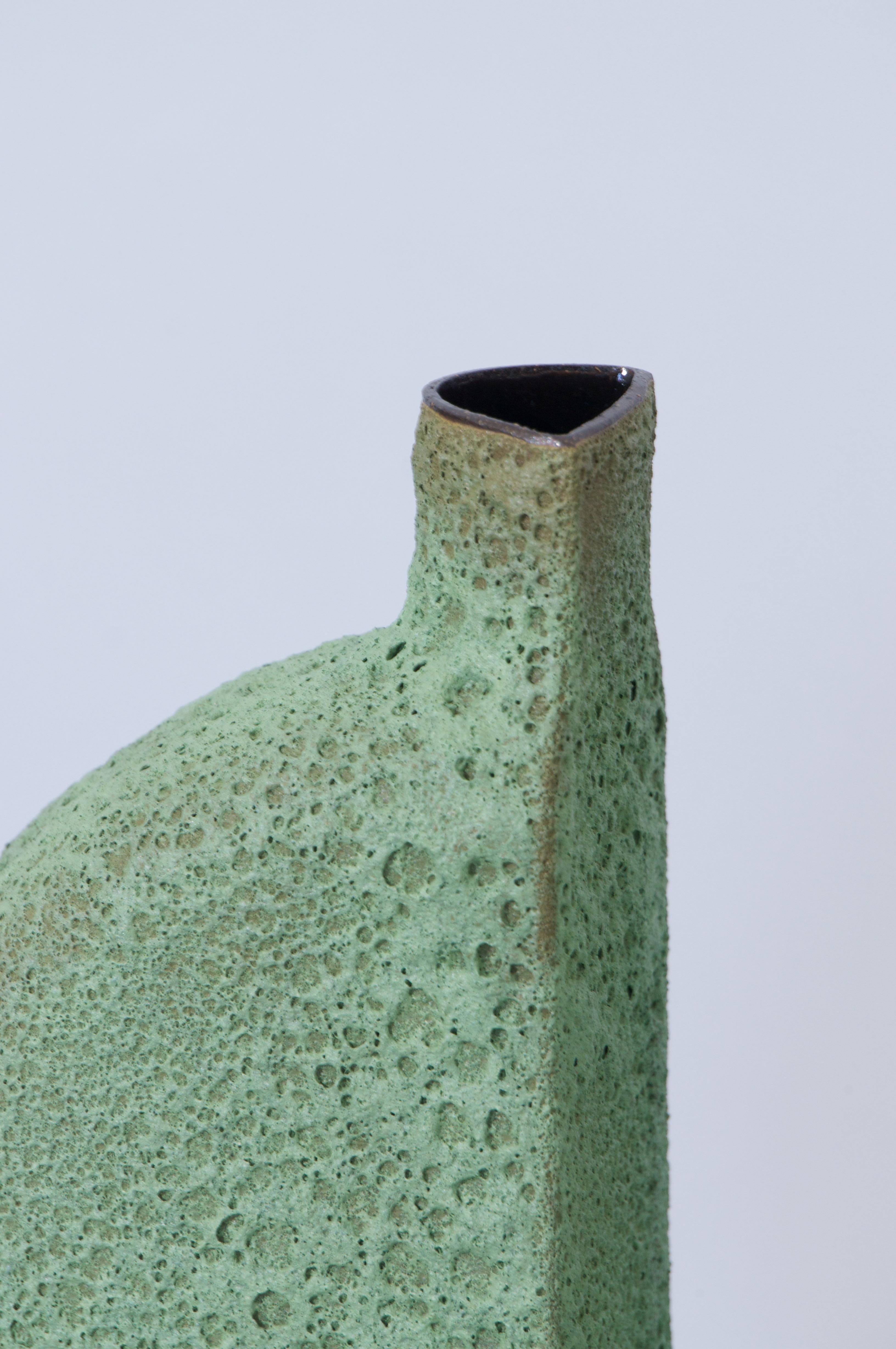 German Copper Lava Vase by Jérémy Bellina For Sale