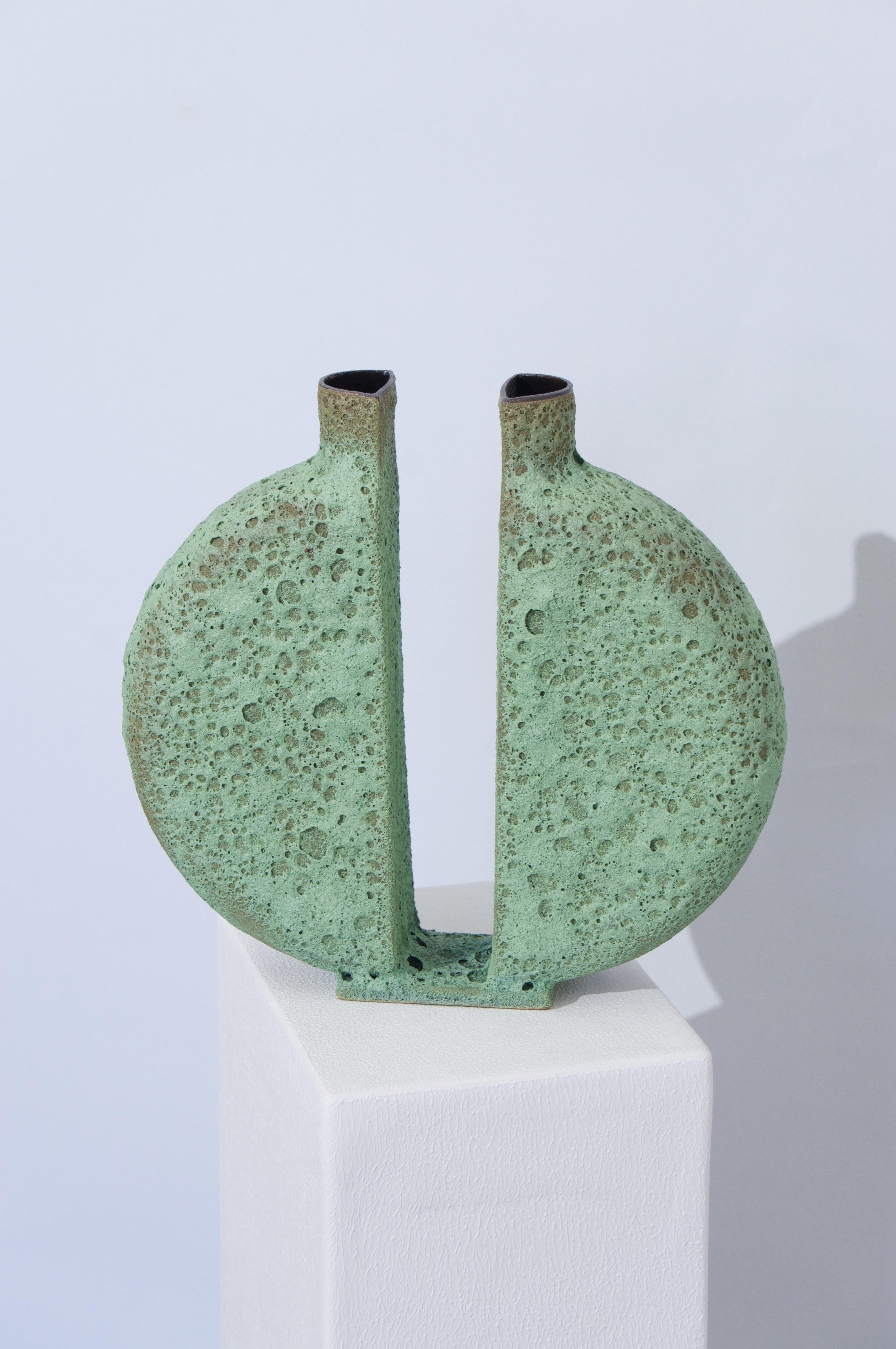 Contemporary Copper Lava Vase by Jérémy Bellina