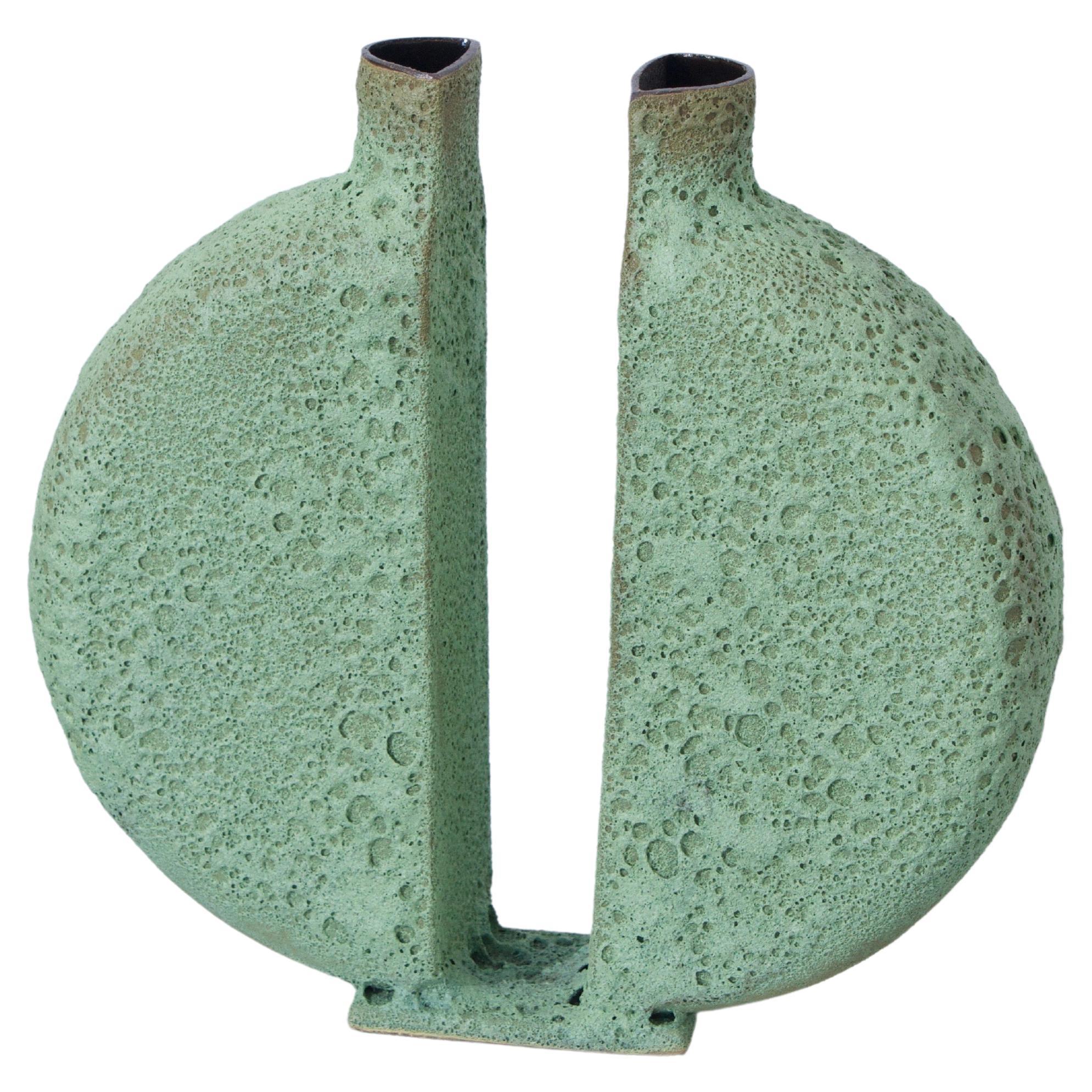 Sano Hiroshi Hammered Ikebana Copper Vase with Gold and Silver Gilding