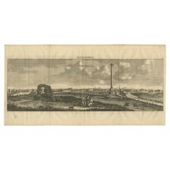 Kupfer-Linien-Gravur von Cornelius de Bruyn aus Alexandria, Ägypten, um 1690