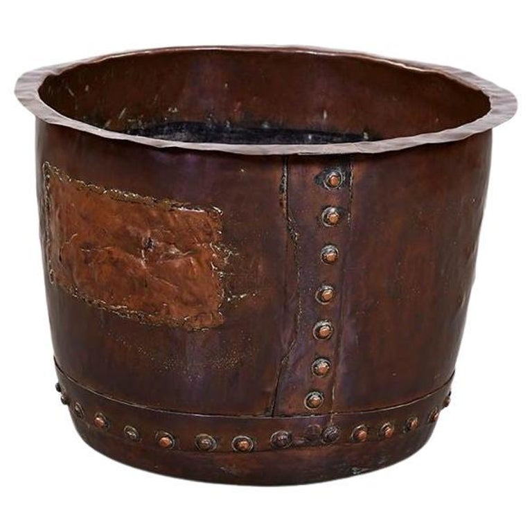 Copper Log Bin For Sale at 1stDibs
