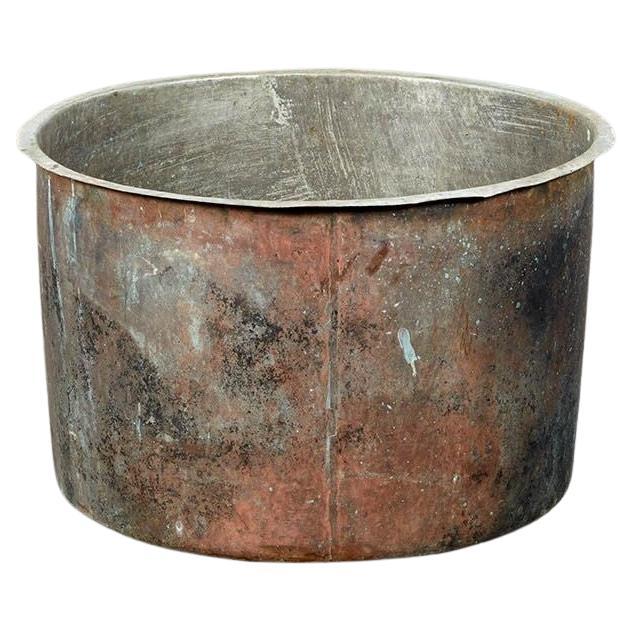 Bac à bûches en cuivre