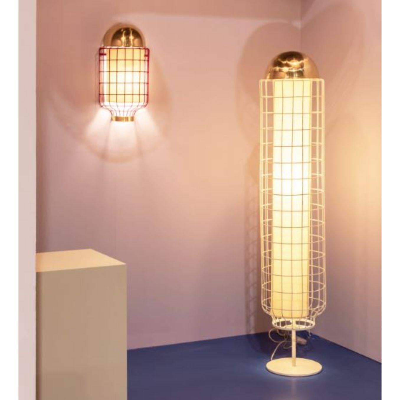 Kupfer- Magnolien-Stehlampe von Dooq im Angebot 2